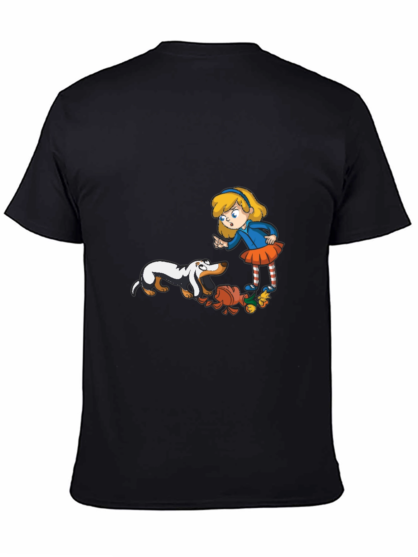 Black Girl and Dachshunds Graphic Tee view 4