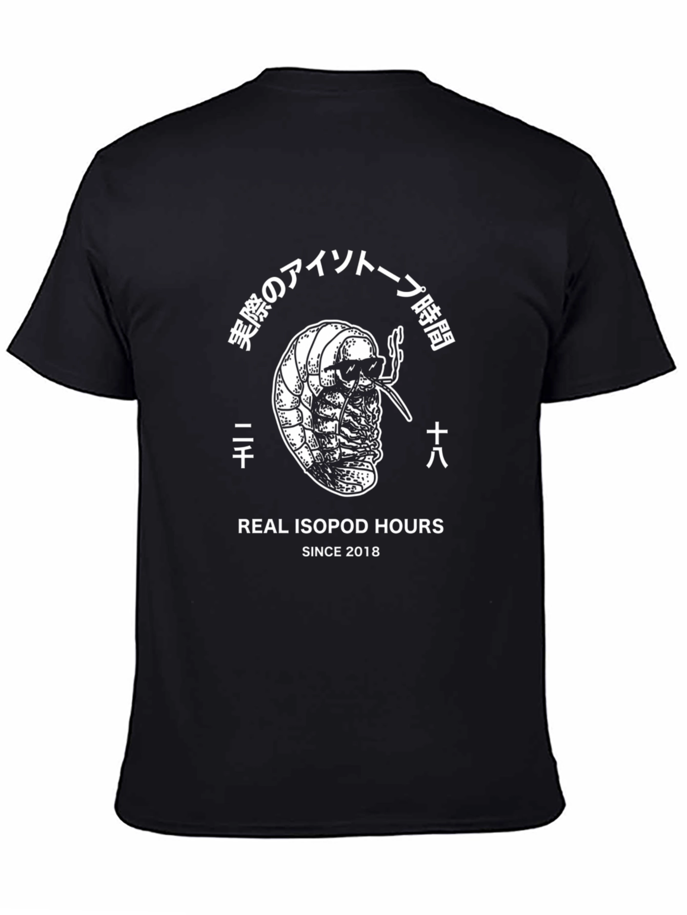 Black Real Isopod Hours Graphic T-Shirt view 4