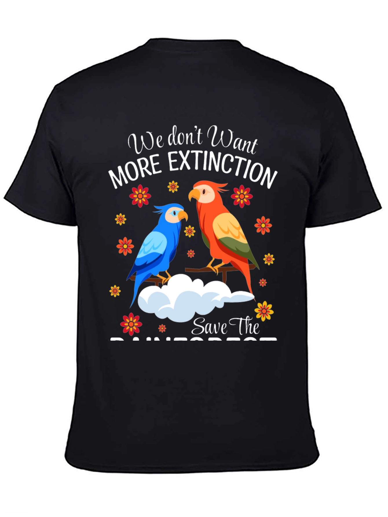 Black Save The Rainforest T-Shirt view 4