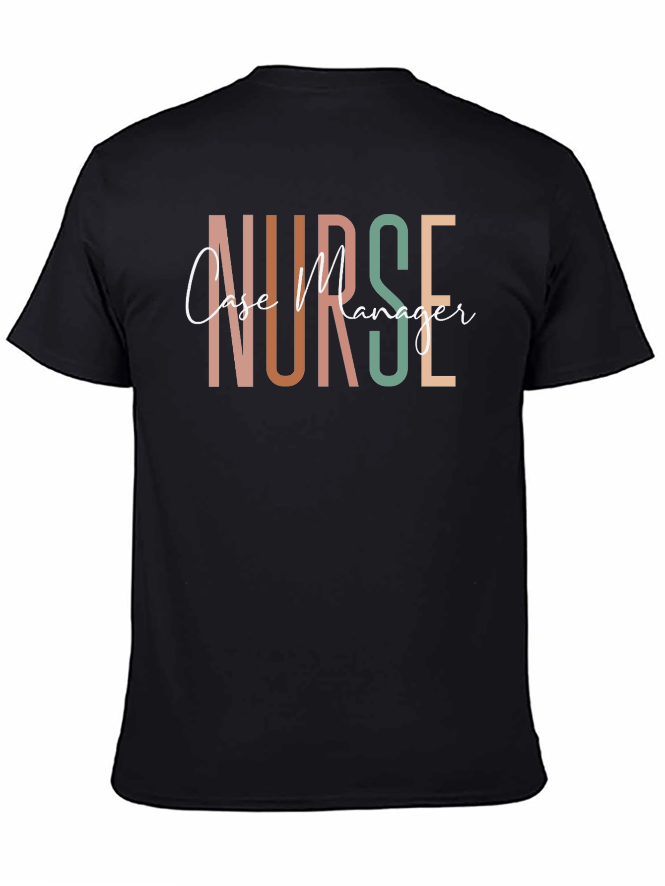 Black Nurse Case Manager Graphic T-Shirt view 4