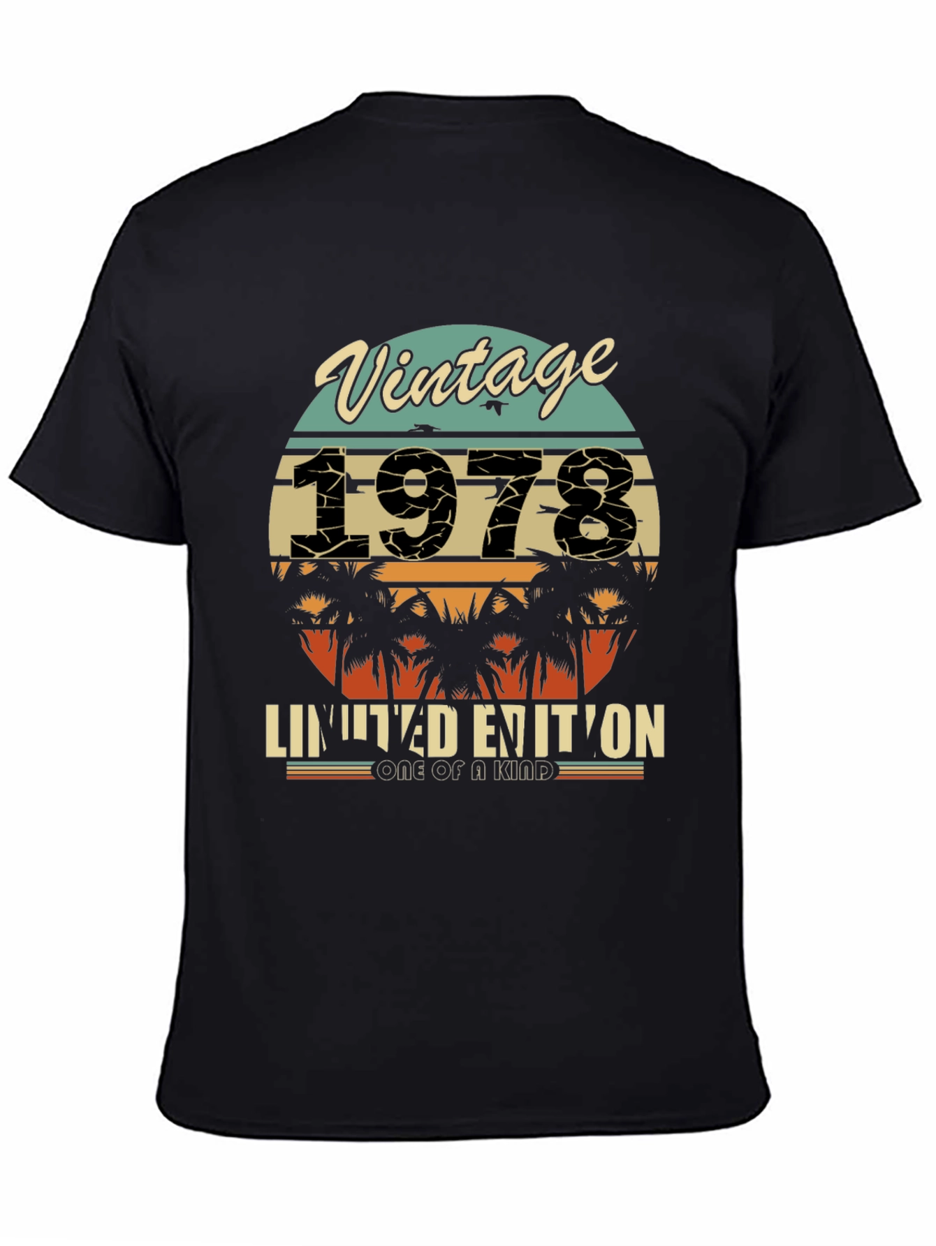 Black Vintage 1978 Limited Edition T-Shirt view 4