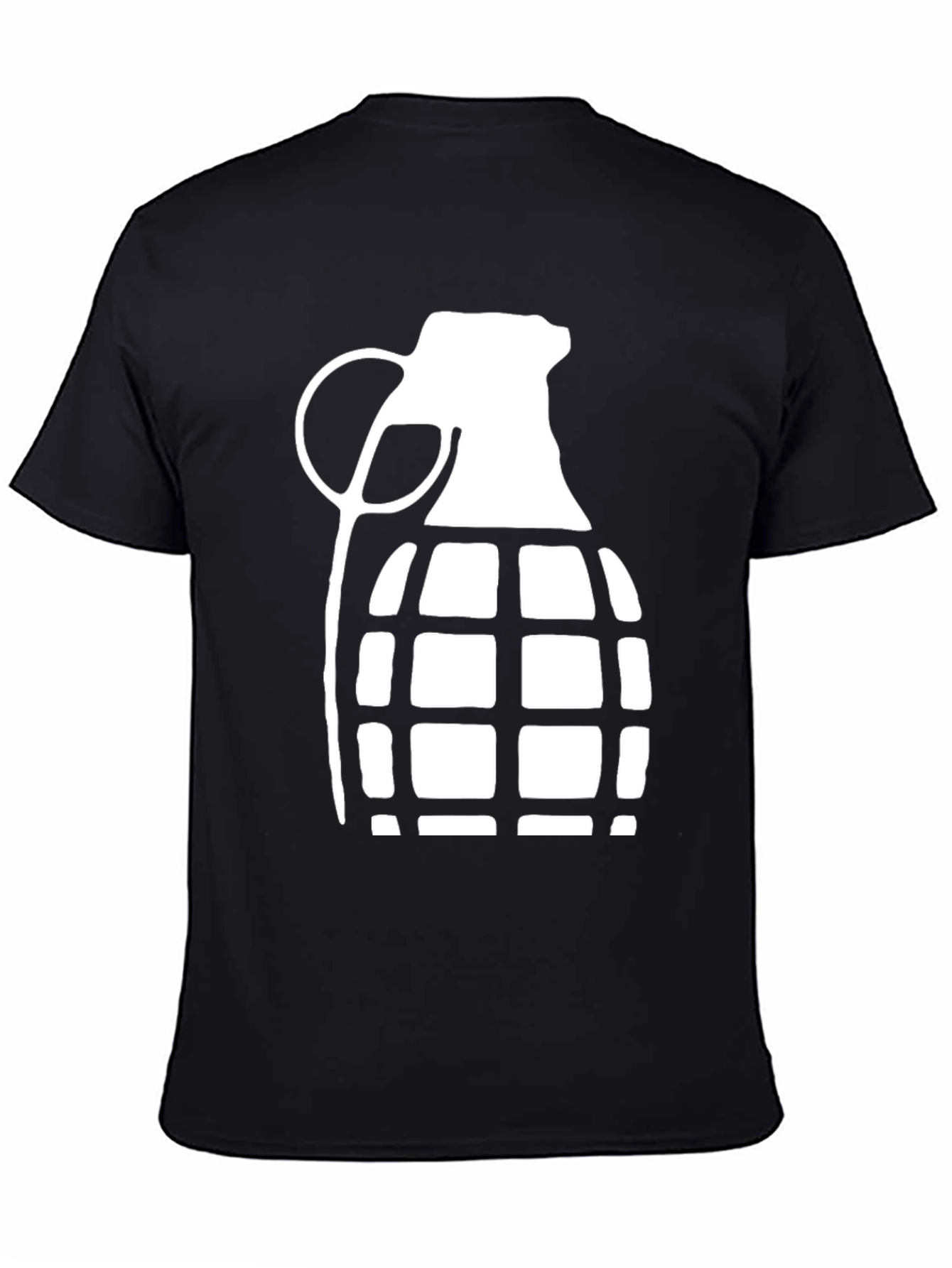 Black Grenade Graphic T-Shirt - Cool Casual Tee view 4