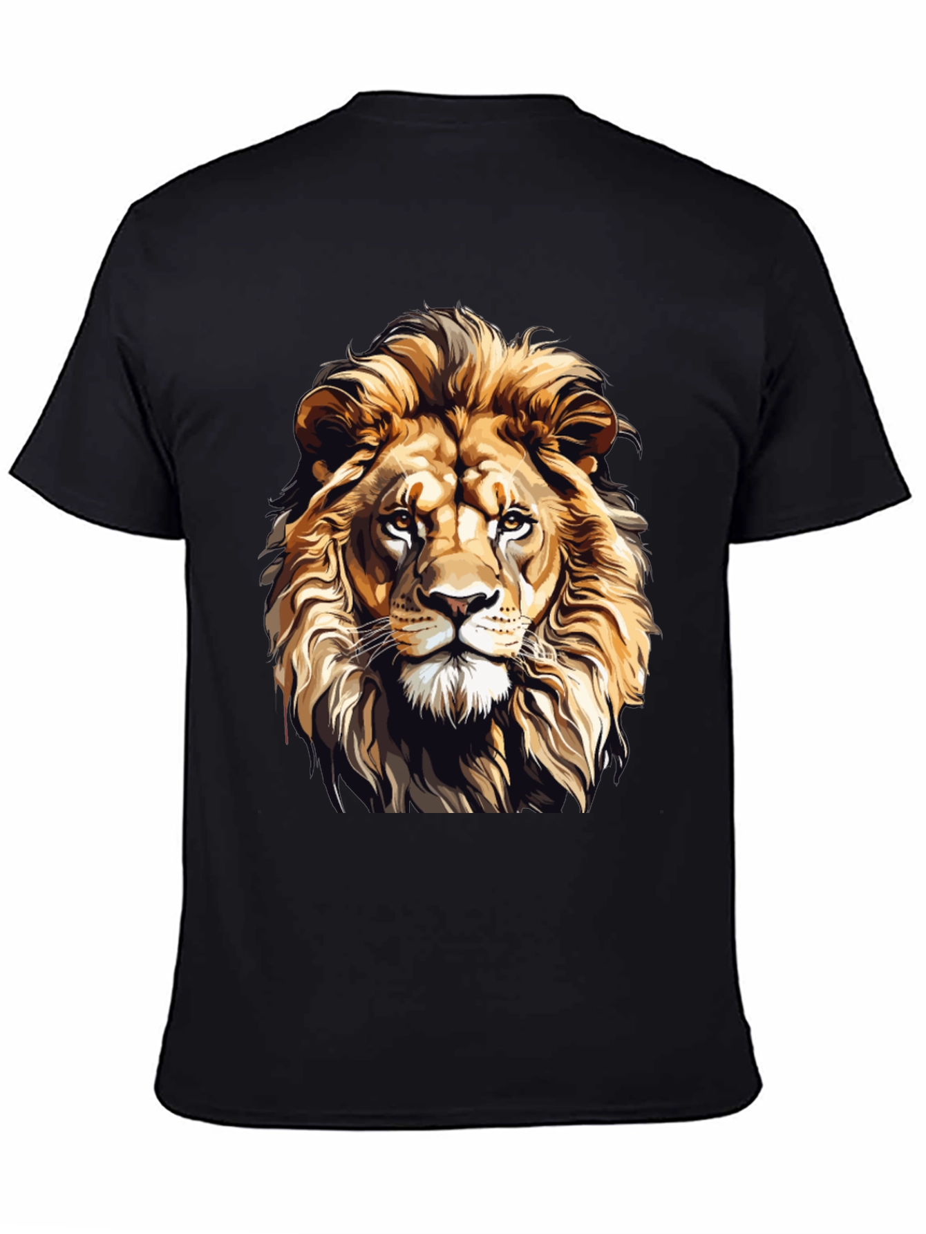 Black Lion Graphic T-Shirt - Fierce Style view 4