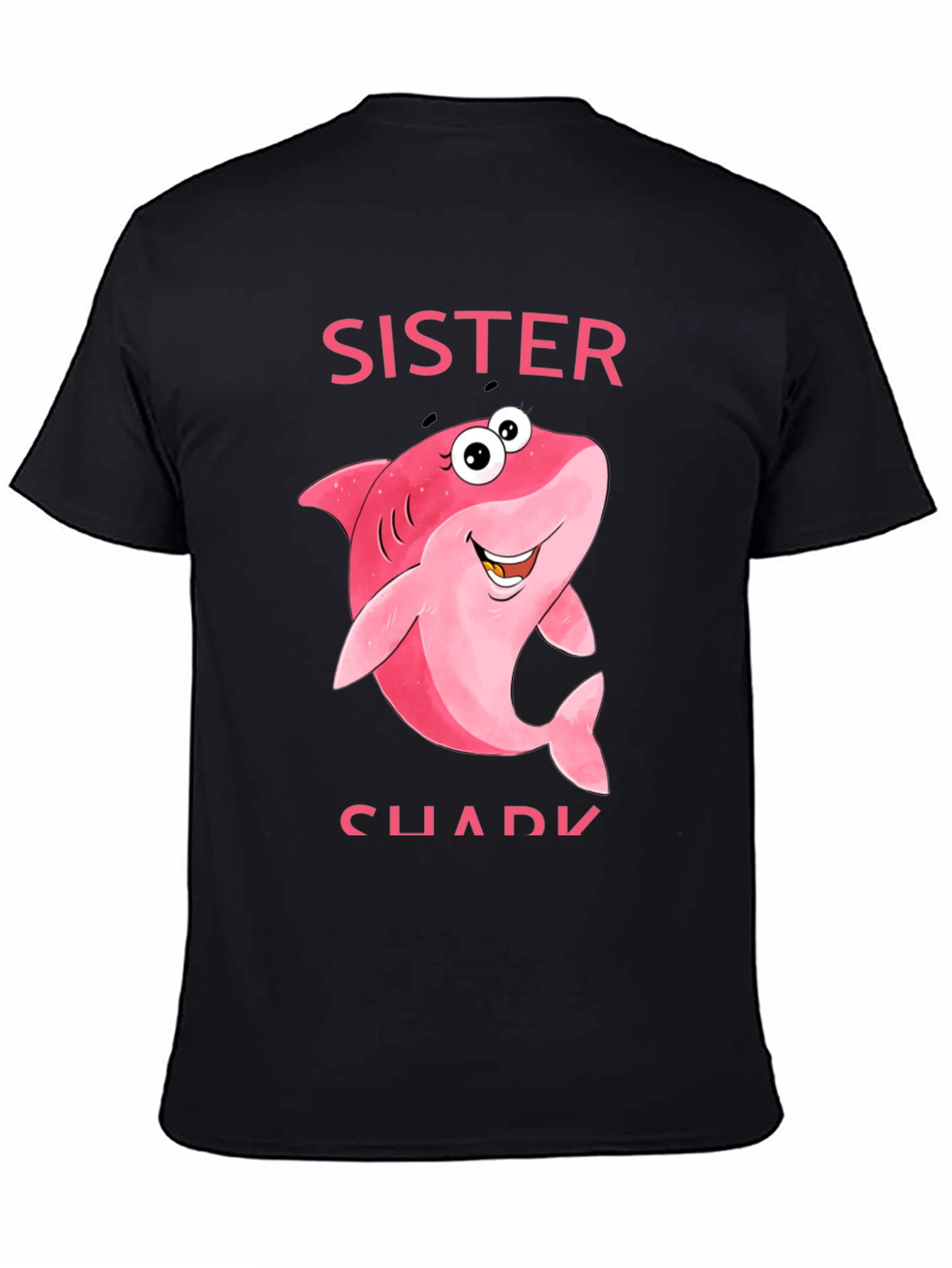 Sister Shark T-Shirt - Cute Cartoon Shark Tee - 4