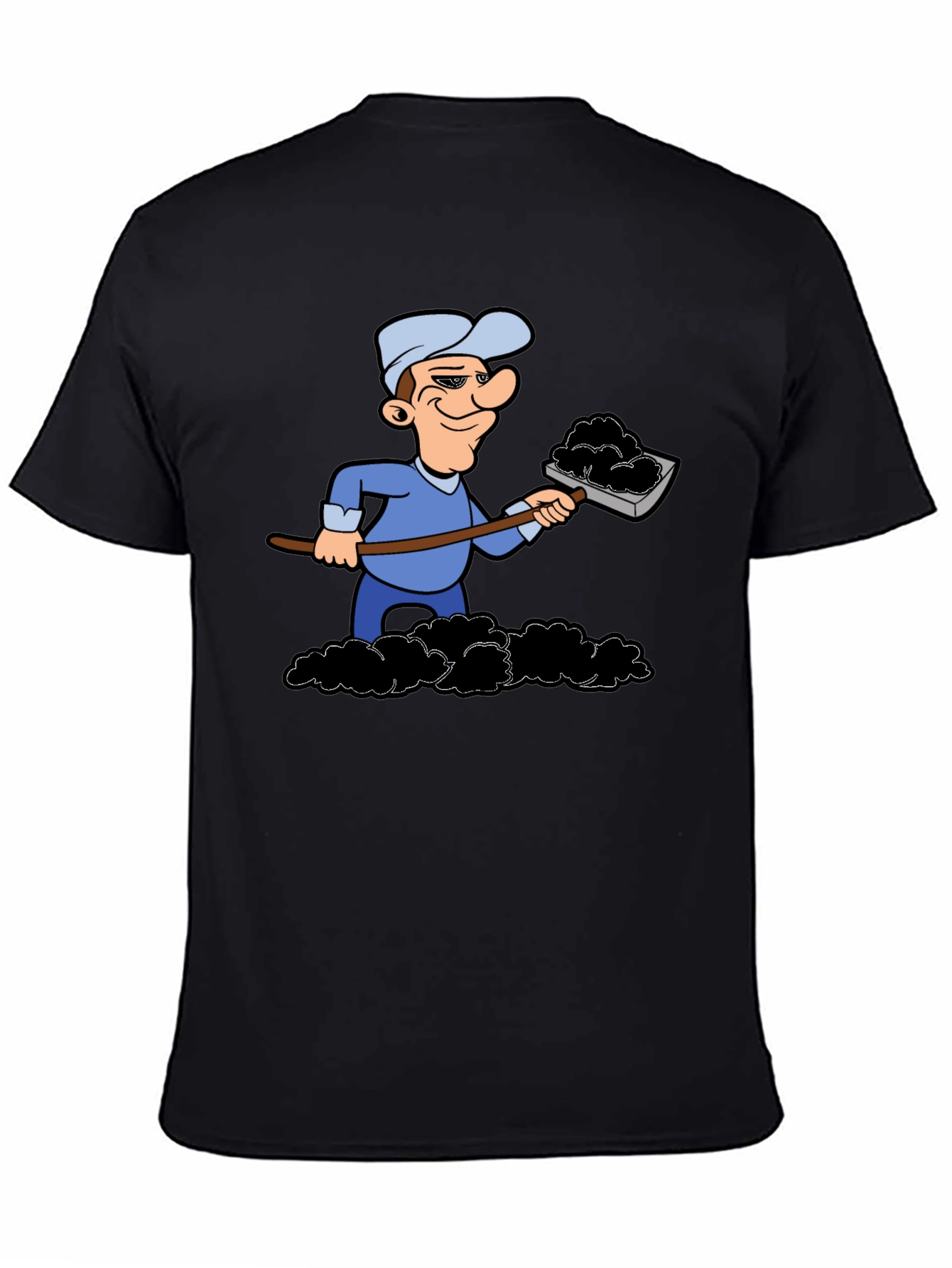 Black Coal Miner Graphic T-Shirt view 4