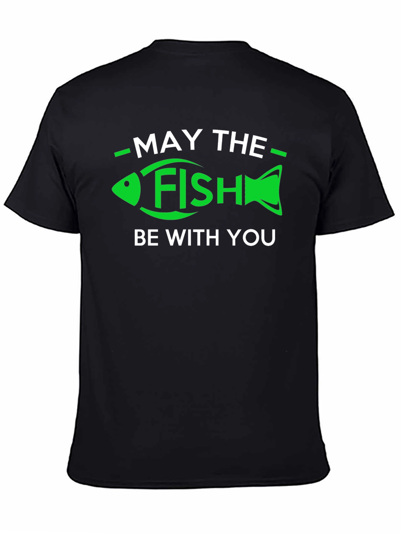 Black May the Fish Be With You T-Shirt view 4