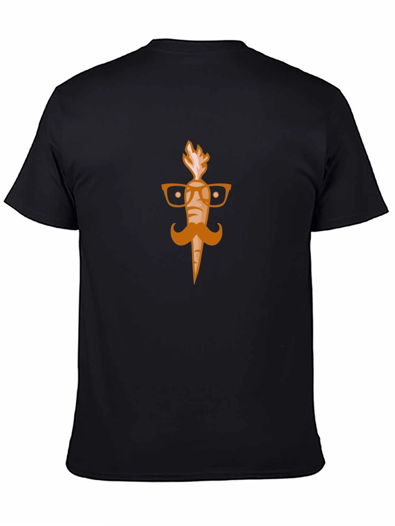 Black Funny Carrot Graphic Tee view 4