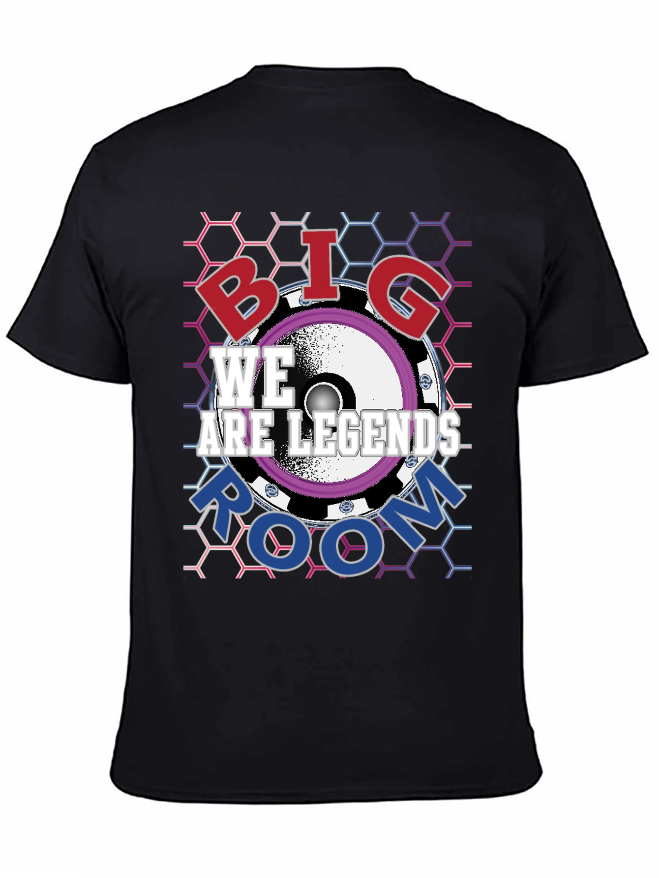 Black Big Room Music T-Shirt view 4