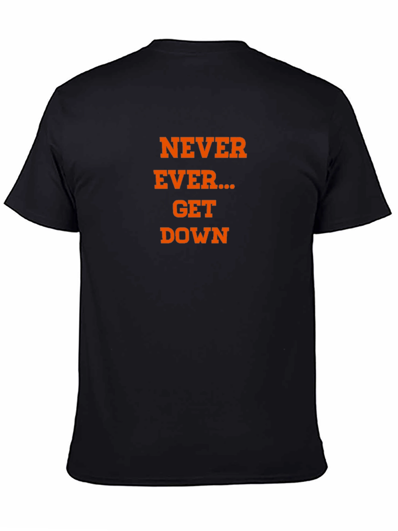 Black Never Ever Get Down Graphic Tee view 4