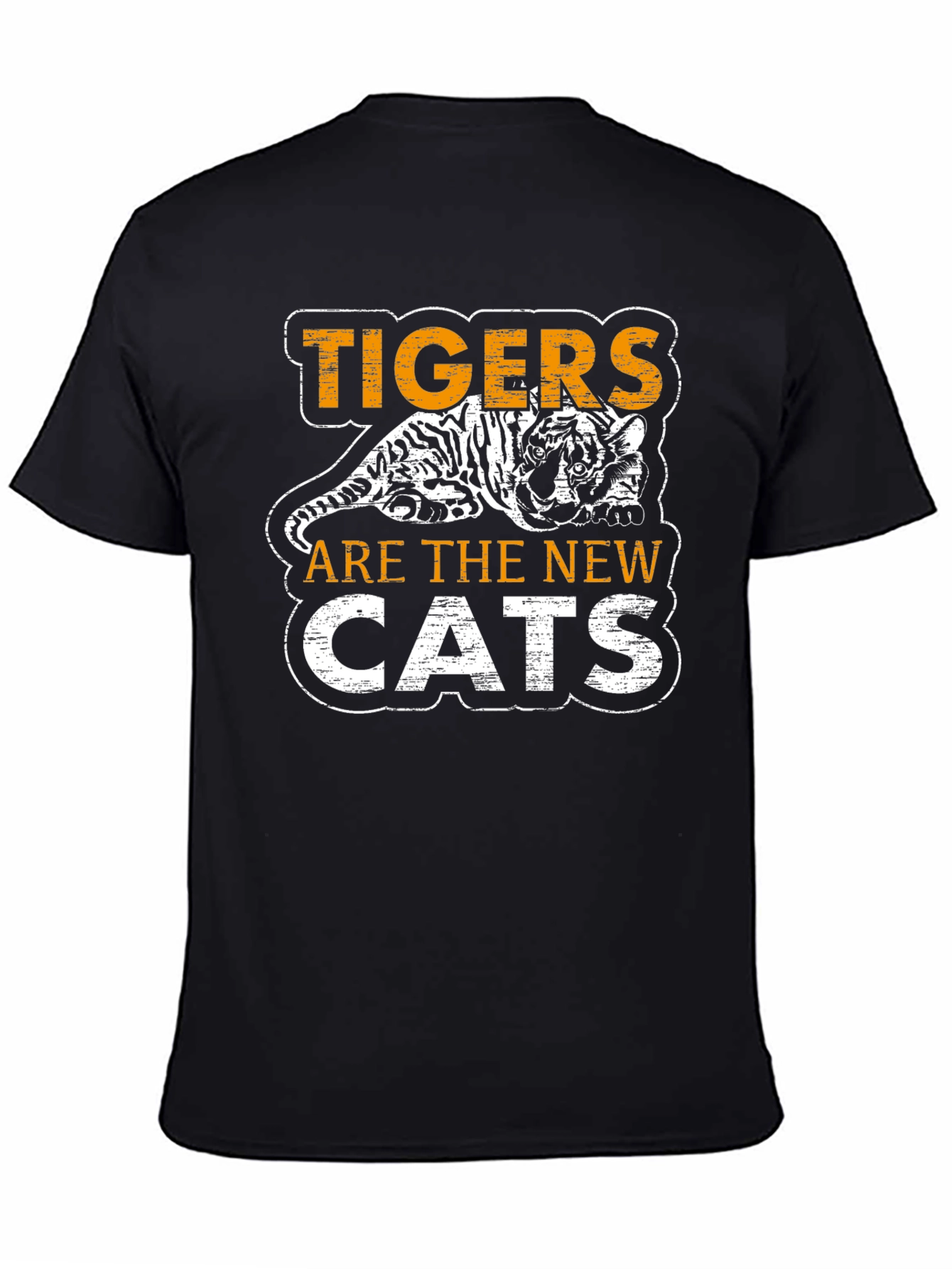 Black Tigers are the New Cats Graphic T-Shirt view 4