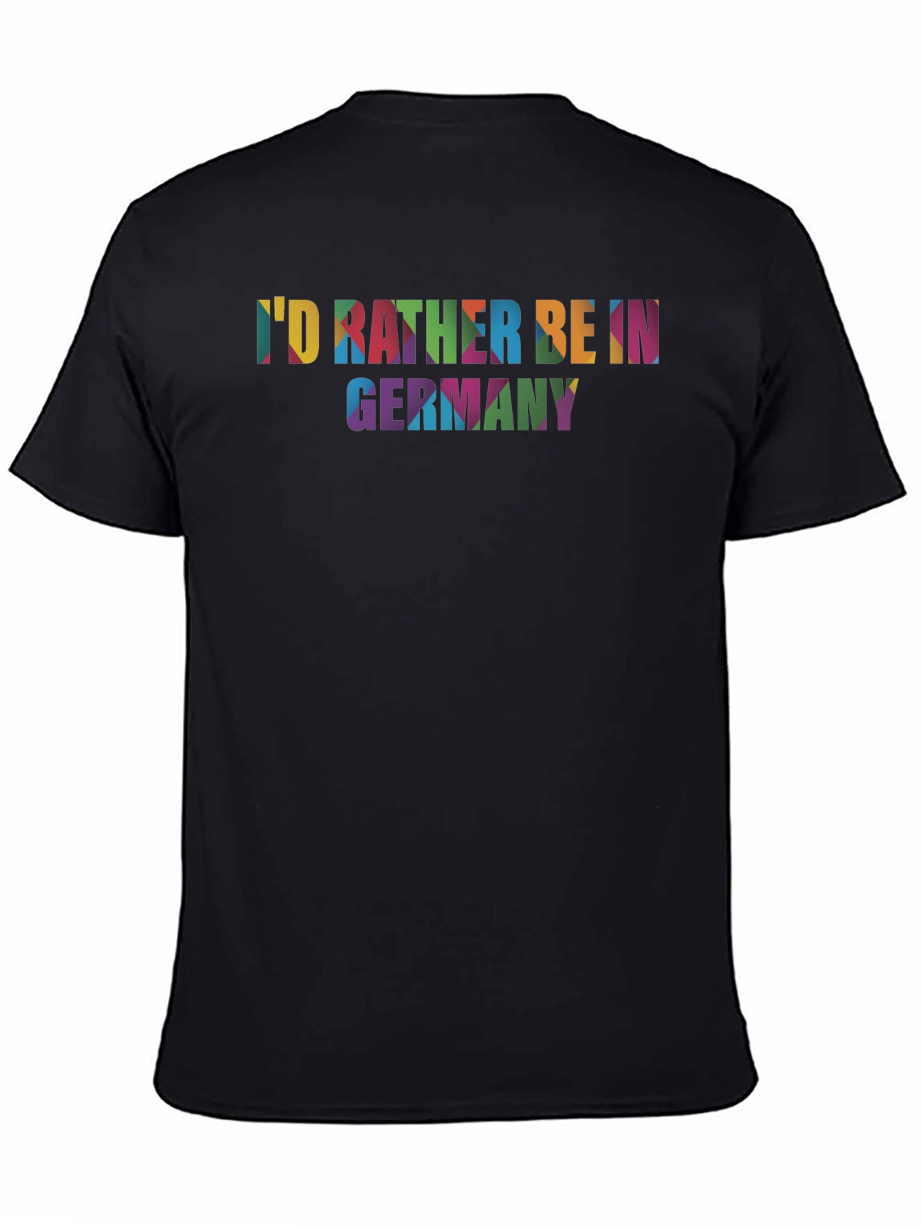 Black Germany Graphic Tee - I'd Rather Be In Germany T-Shirt view 4