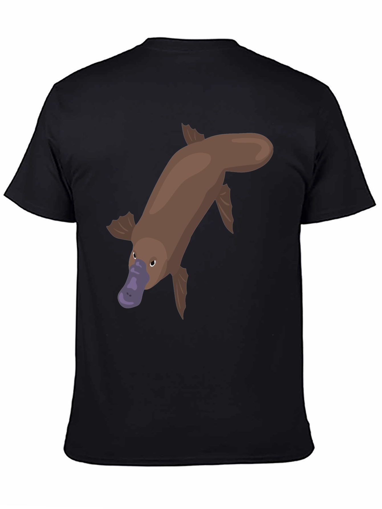 Black Platypus Graphic Tee - Unique Animal Shirt view 4
