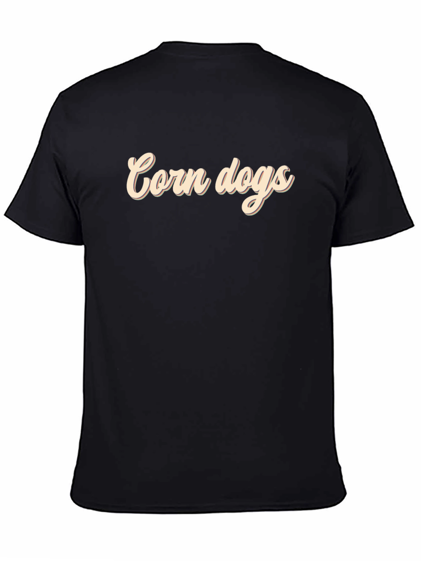 Black Corn Dogs Graphic Tee - Soft Cotton Blend T-Shirt view 4