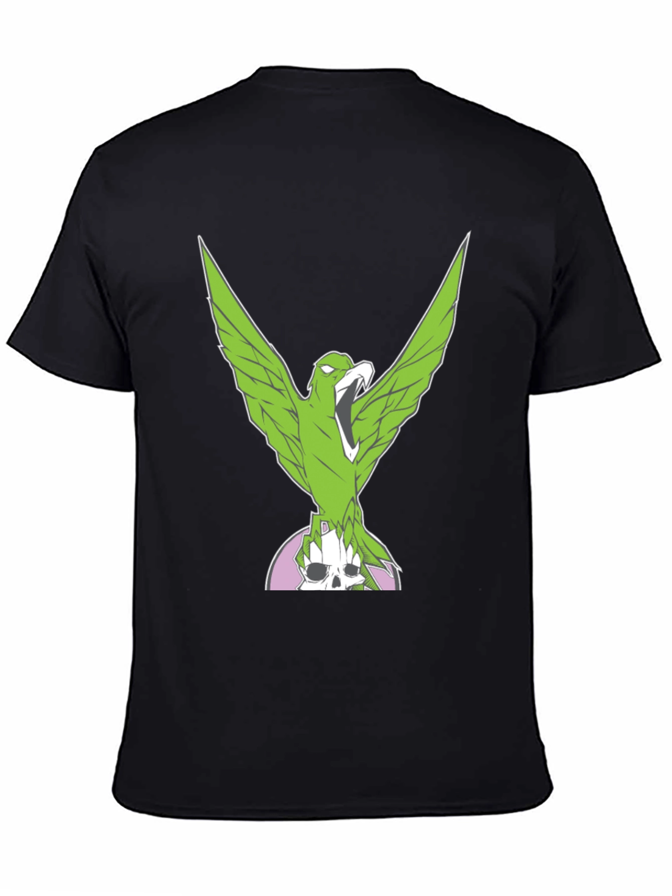 Black Green Eagle Graphic Tee view 4