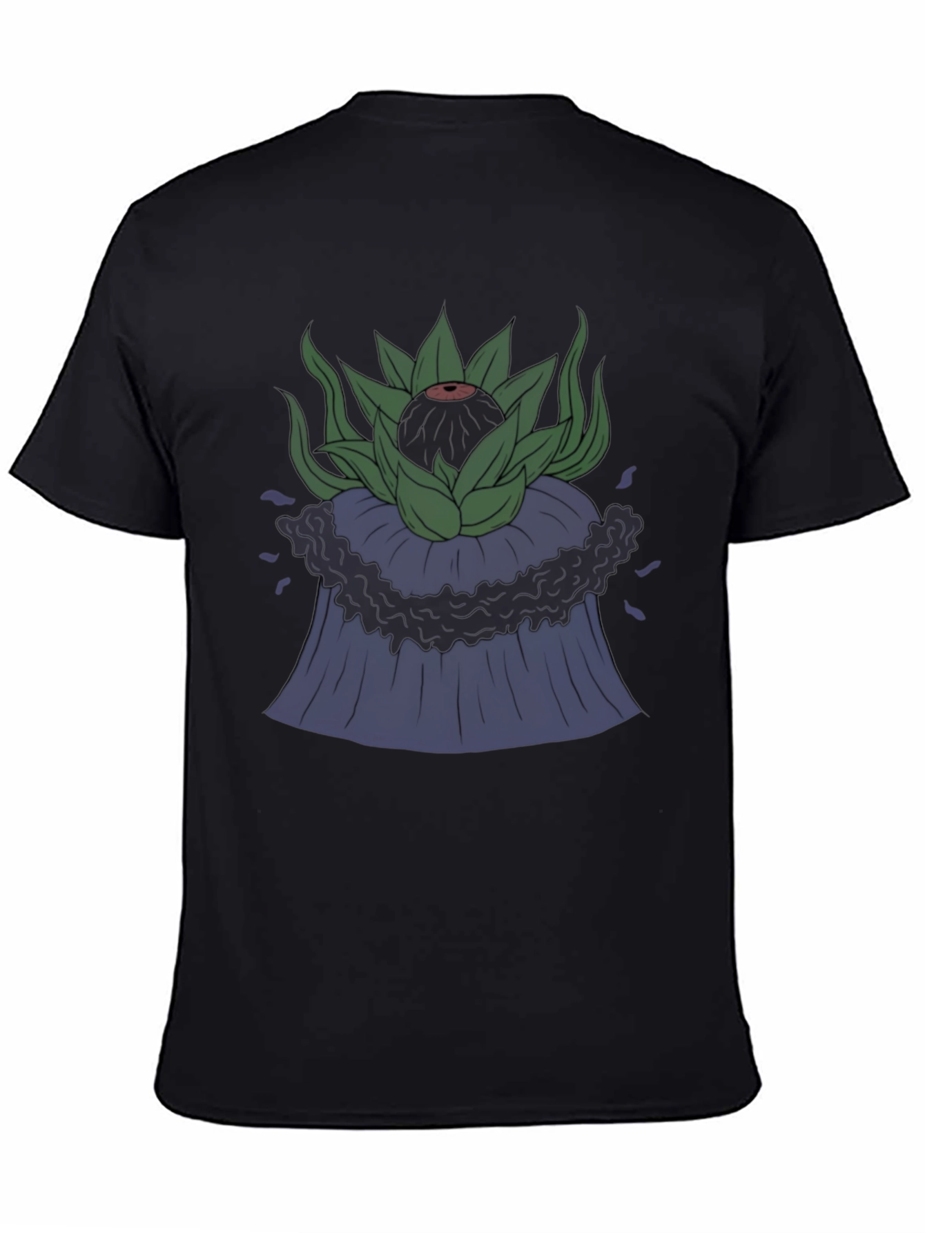 Black Volcanic Eye Tee - Unique Graphic Design view 4