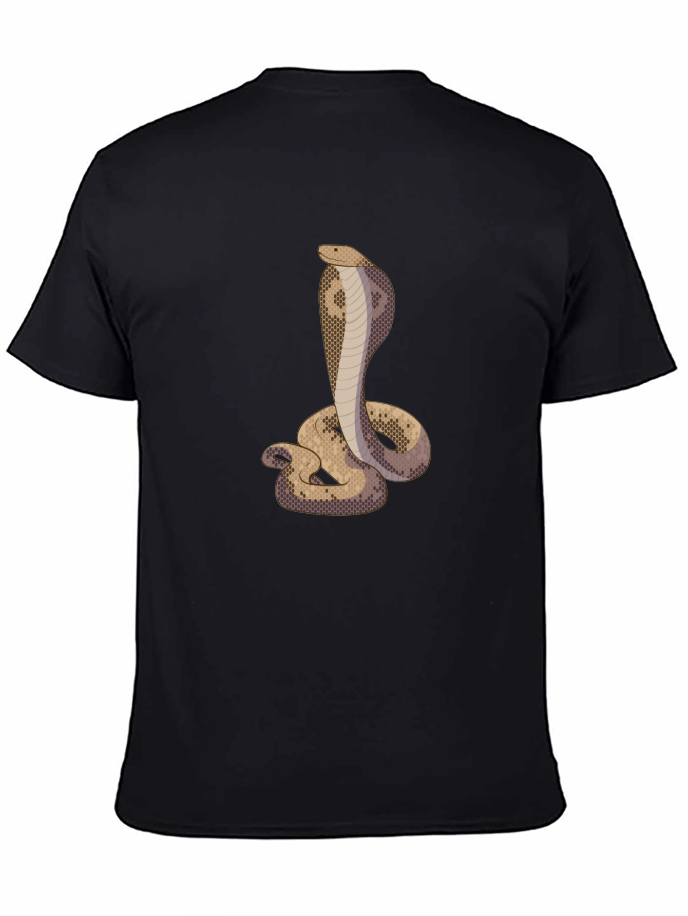 Black Cobra Graphic Tee - Men's Black T-Shirt view 4