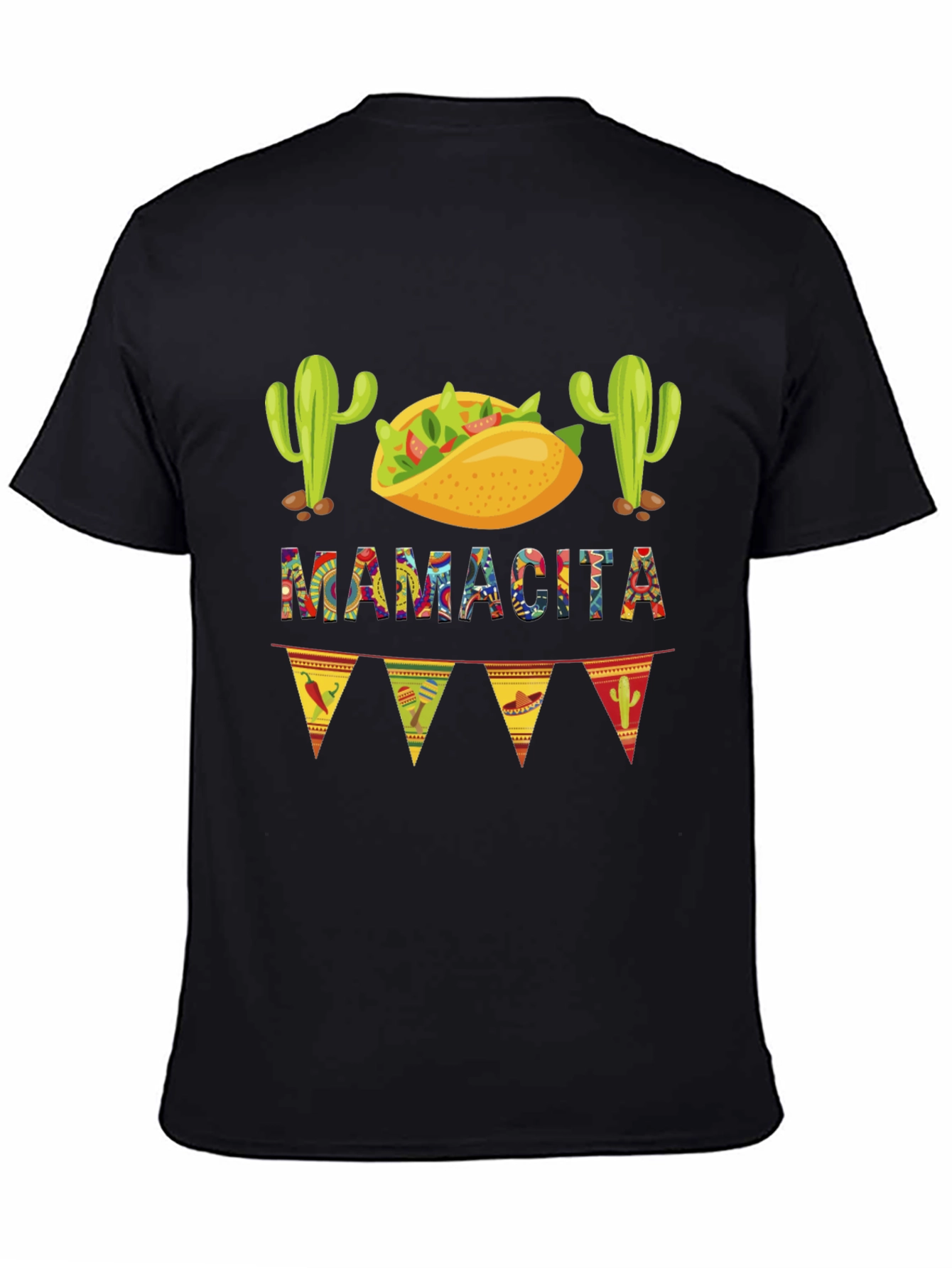 Black Mamacita Taco Fiesta Graphic Tee view 4