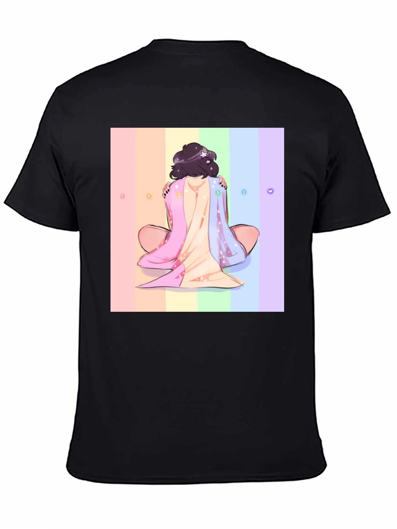 Black Rainbow Dream T-Shirt - Comfort & Style view 4