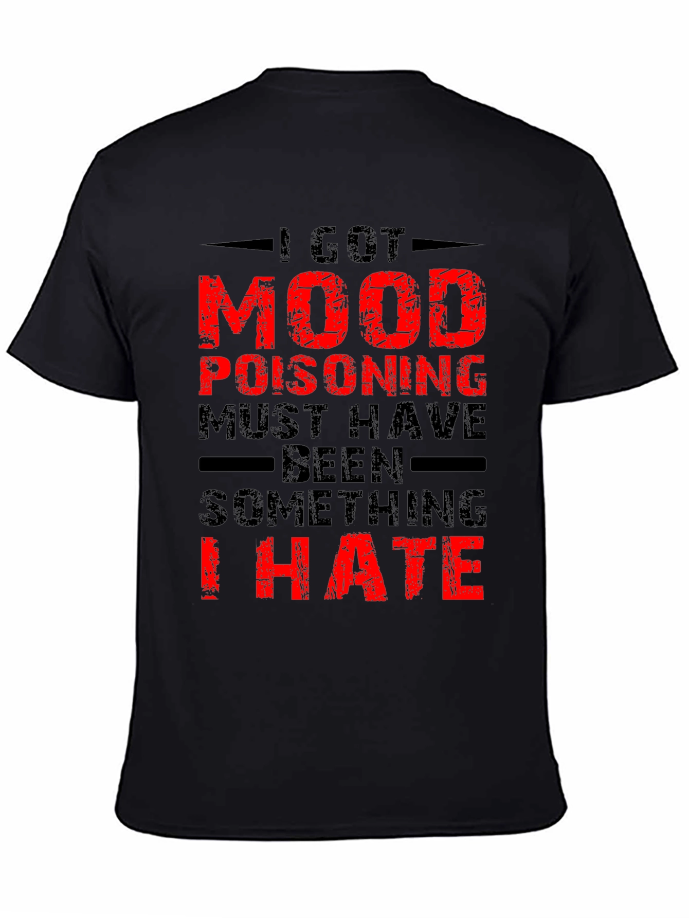 Black Mood Poisoning Graphic Tee - Black view 4