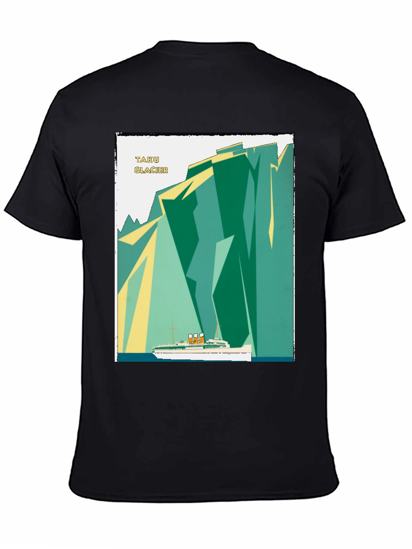 Black Taku Glacier Cruise Graphic Tee - Vintage Style view 4