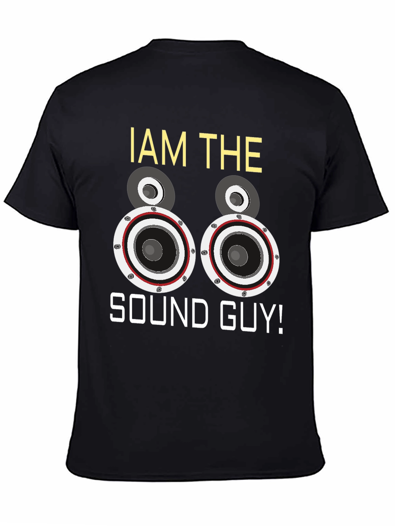 Black I am the Sound Guy T-Shirt Music Lover DJ Graphic Tee view 4