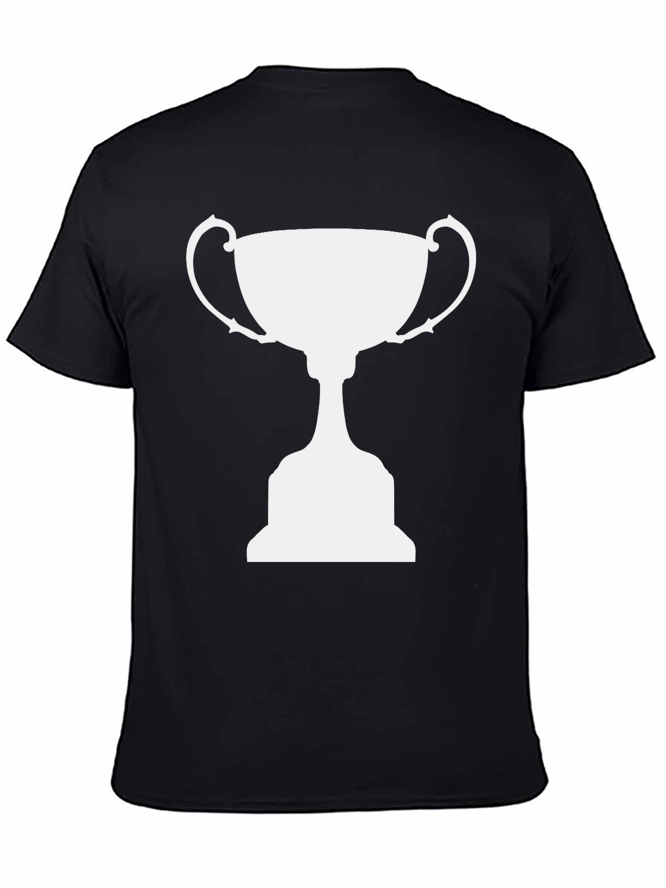 Black Champion Trophy Graphic Tee - Black Cotton T-Shirt view 4