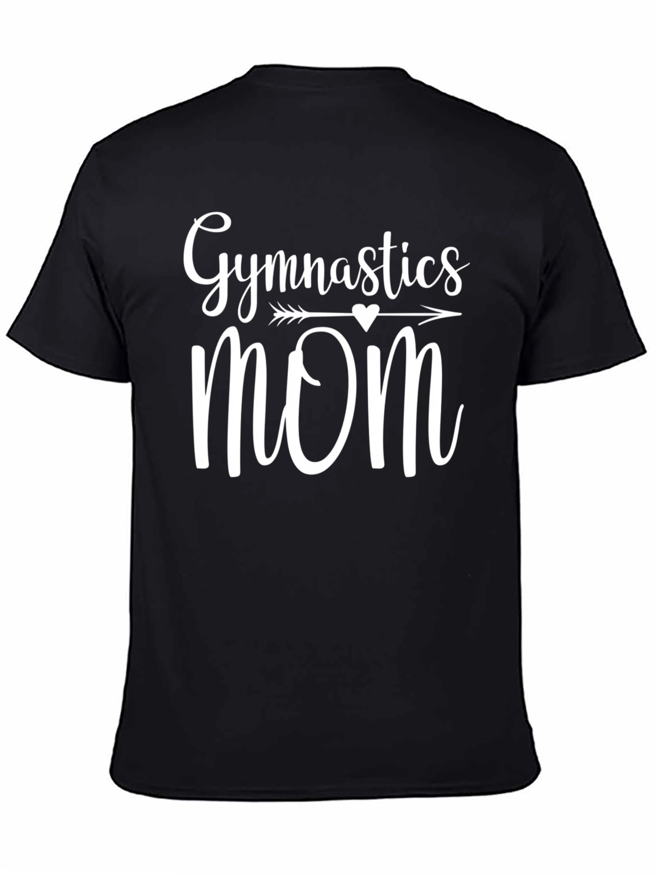 Black Gymnastics Mom Graphic T-Shirt view 4