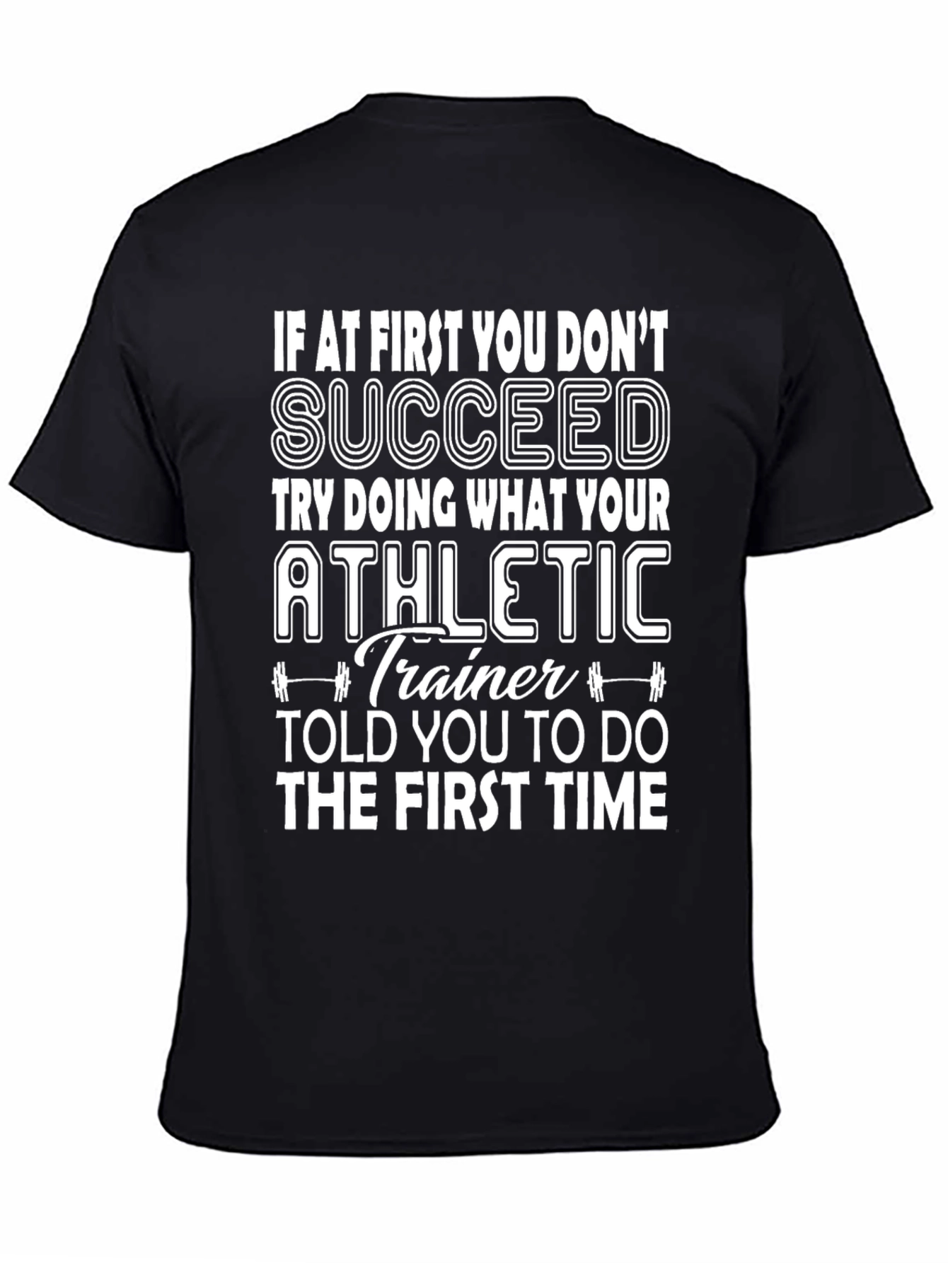 Black Athletic Trainer Workout T-Shirt view 4