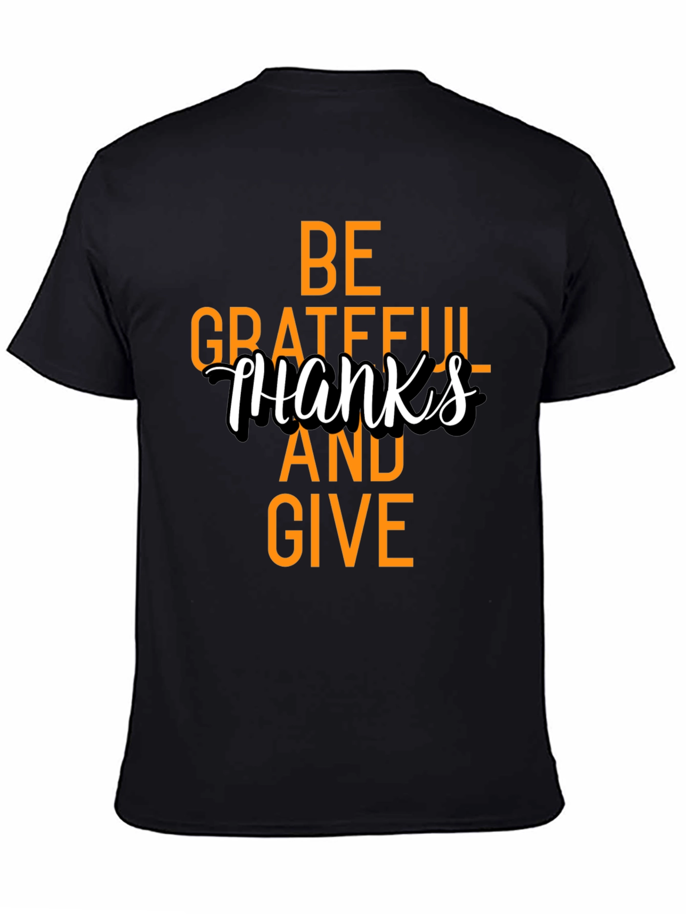 Black Grateful Thanksgiving T-Shirt view 4