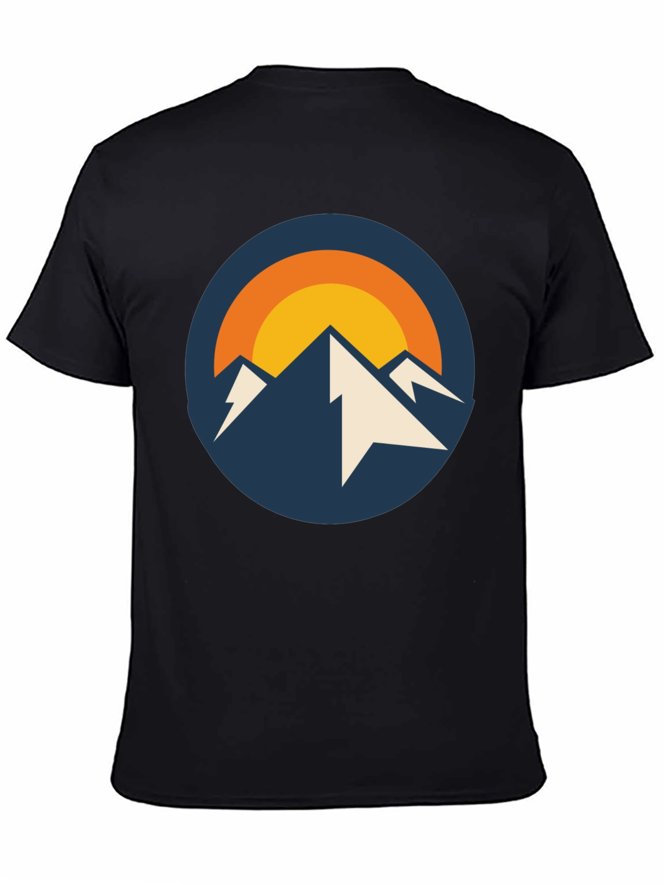 Black Mountain Peak Graphic Tee - Black view 4
