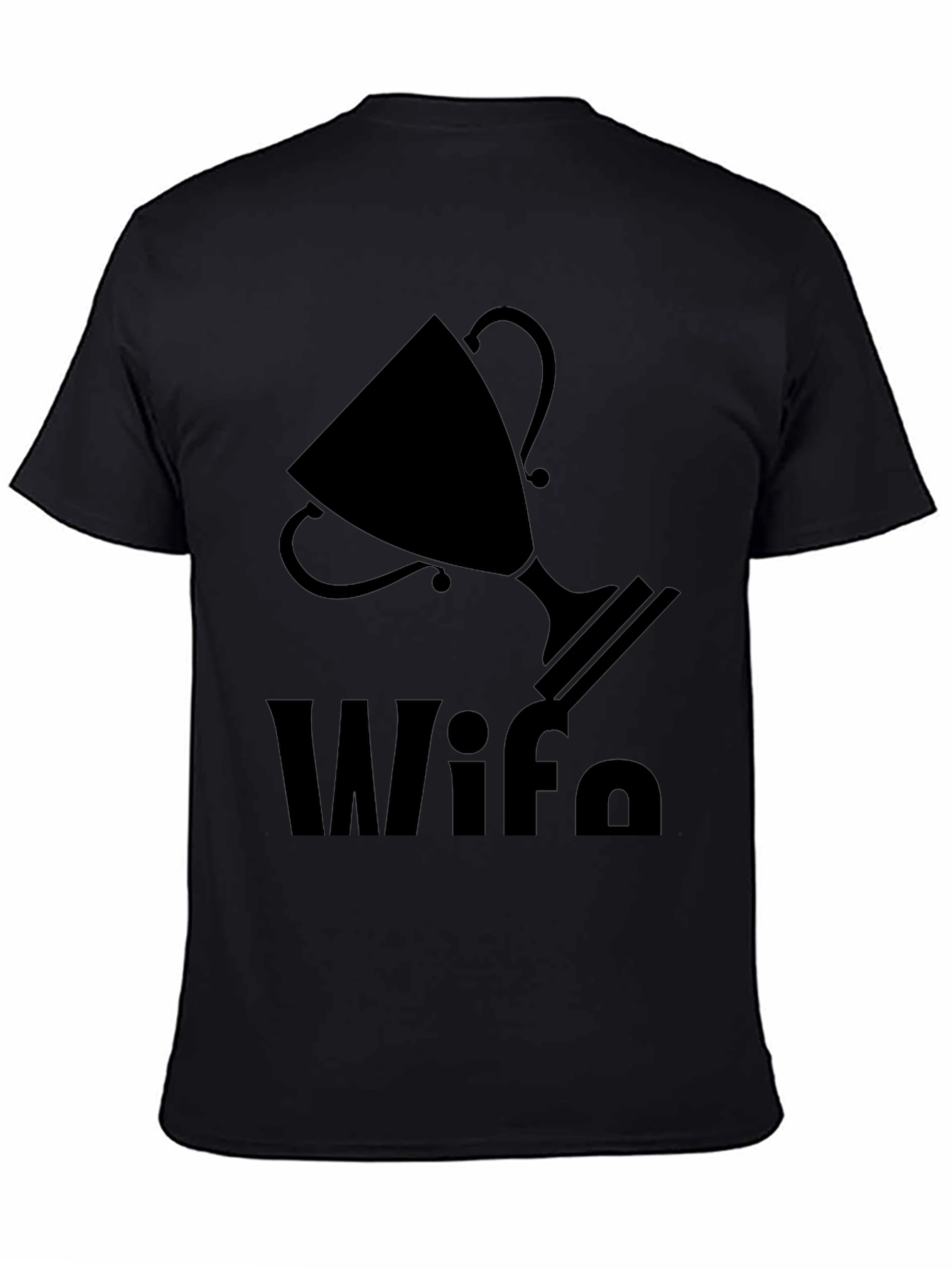 Black Wife Trophy Graphic T-Shirt view 4