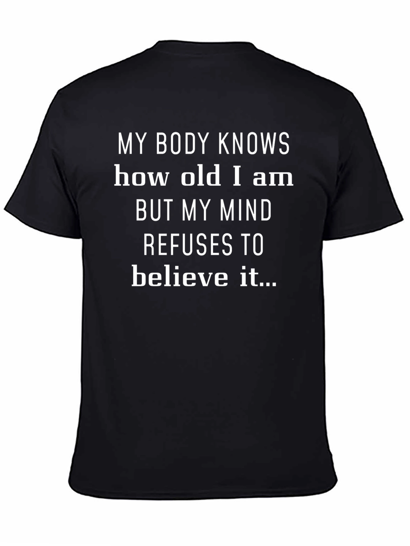 Black Funny 'My Body Knows' Graphic Tee view 4