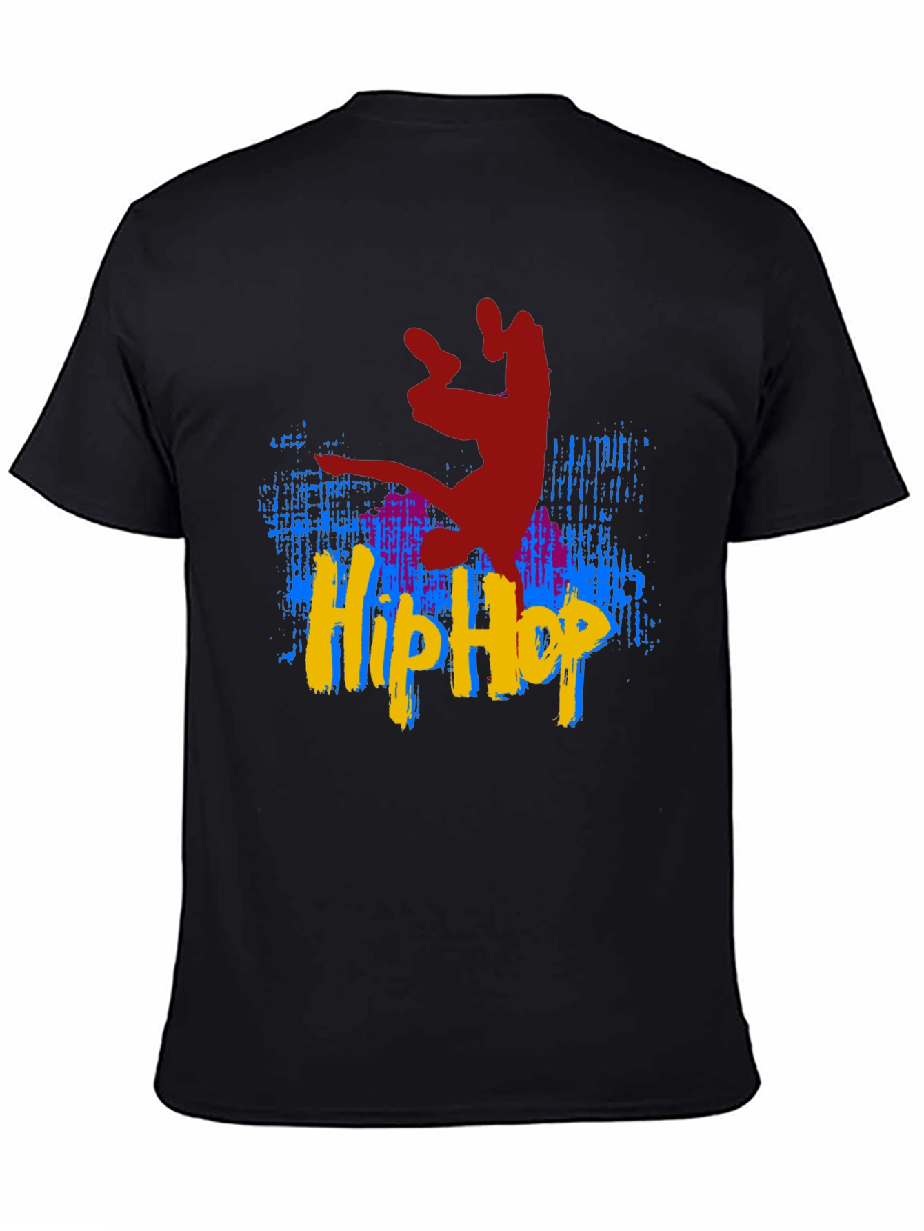 Black Hip Hop Dance T-Shirt - Black view 4
