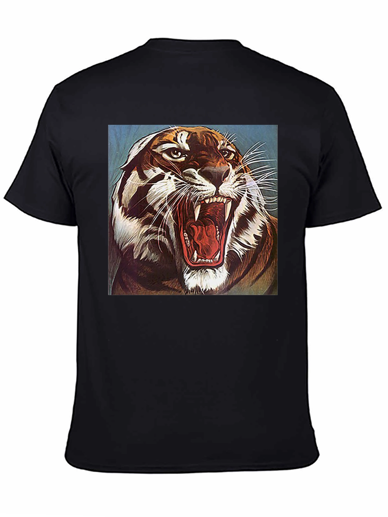 Black Roaring Tiger Graphic Tee - Fierce Style view 4