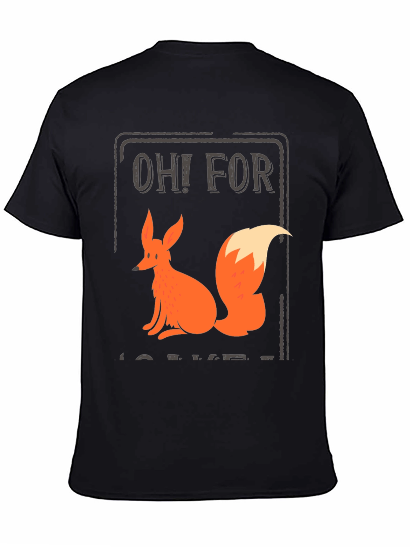 Black Oh! For Fox Sake Graphic Tee view 4
