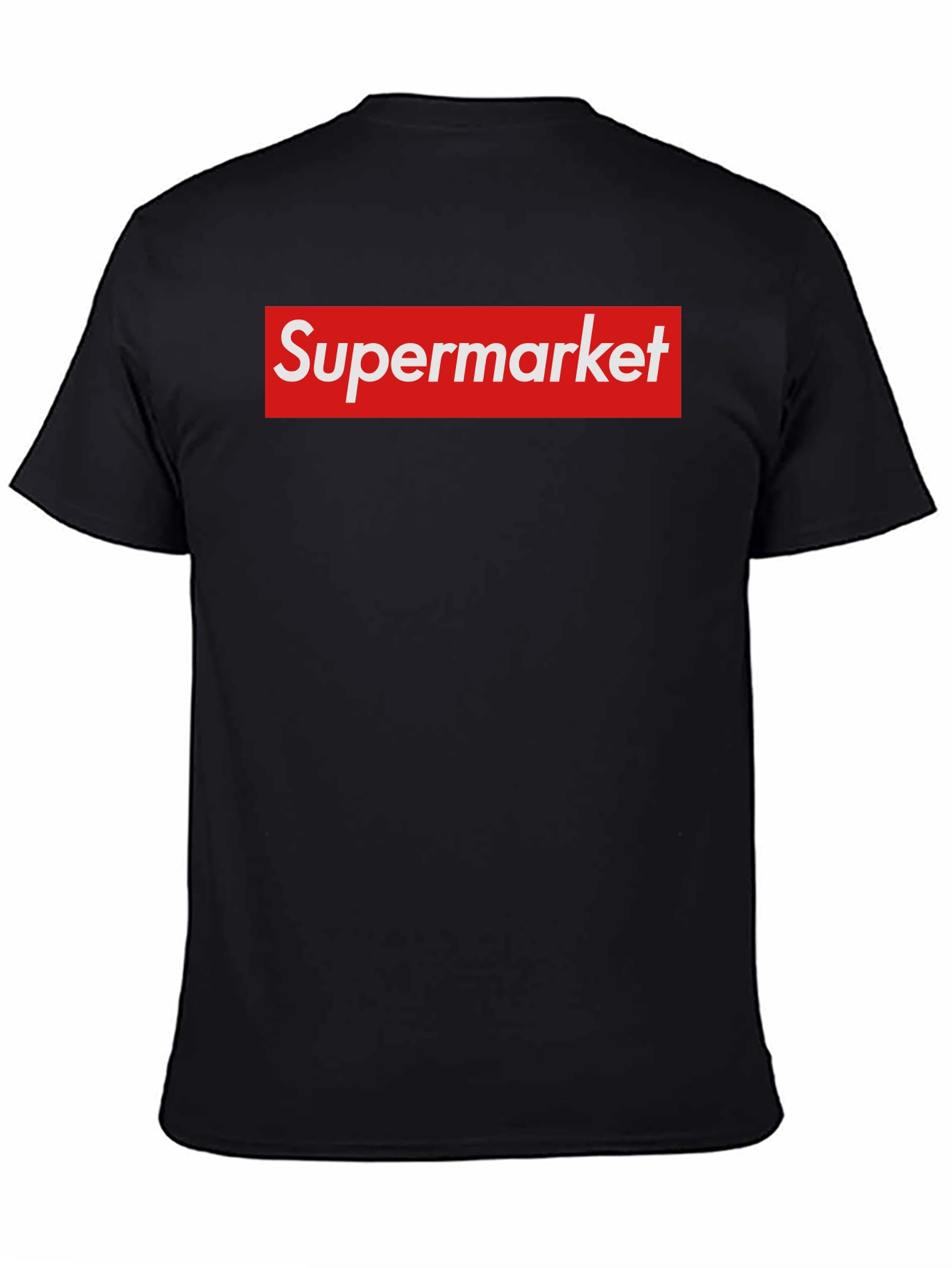 Black Supermarket Funny Parody Graphic T-Shirt view 4