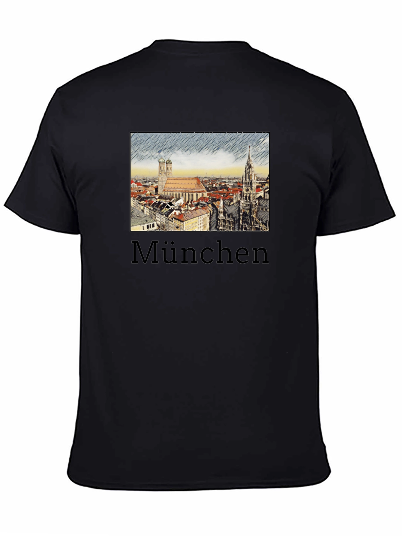 Munich Cityscape Graphic Tee - Urban Style - 4