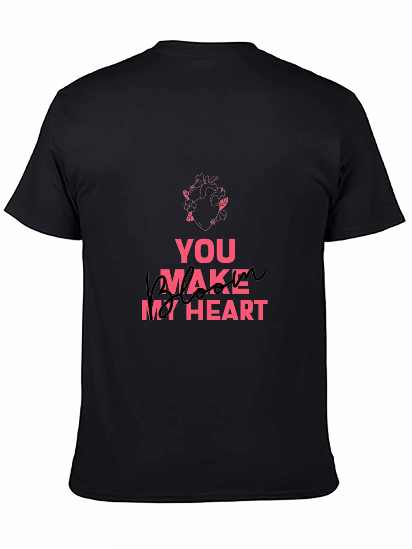 Black You Make My Heart Awake Graphic Tee view 4