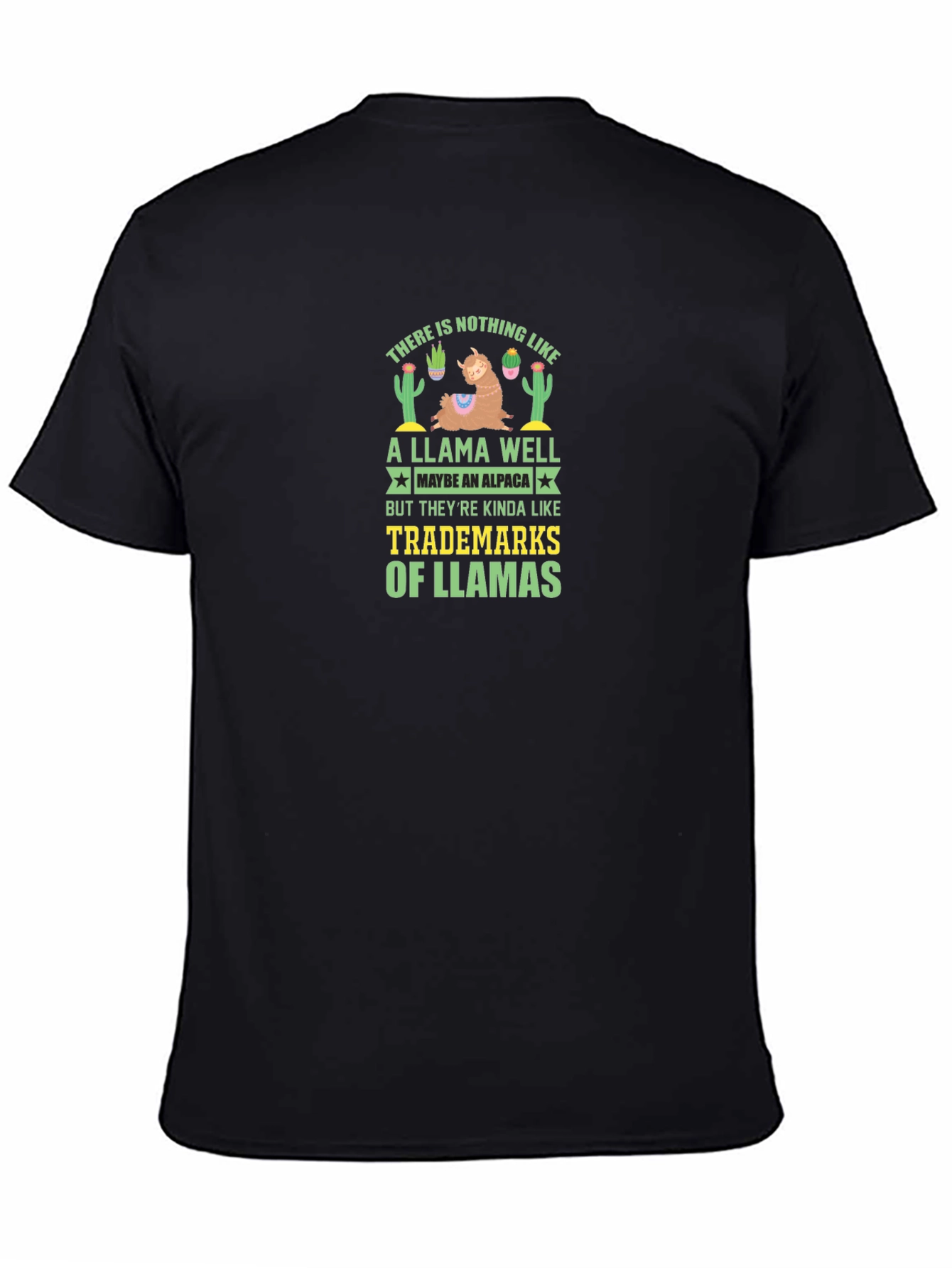 Black Llama Well T-Shirt: Trademarks of Llamas view 4