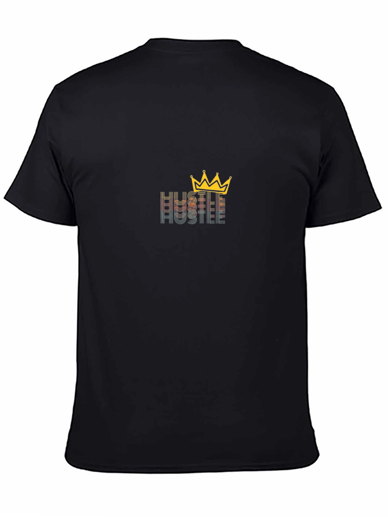 Black Hustle King Graphic Tee - Black view 4