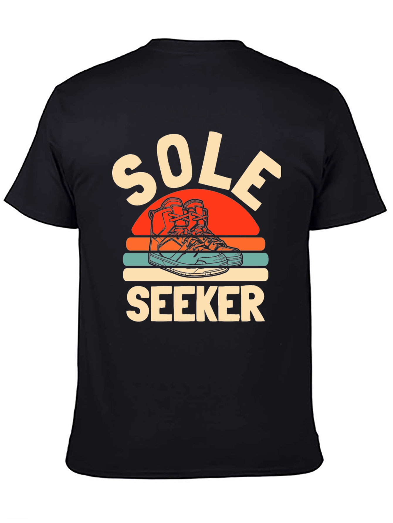 Black Sole Seeker Graphic Tee - Black Cotton Blend view 4