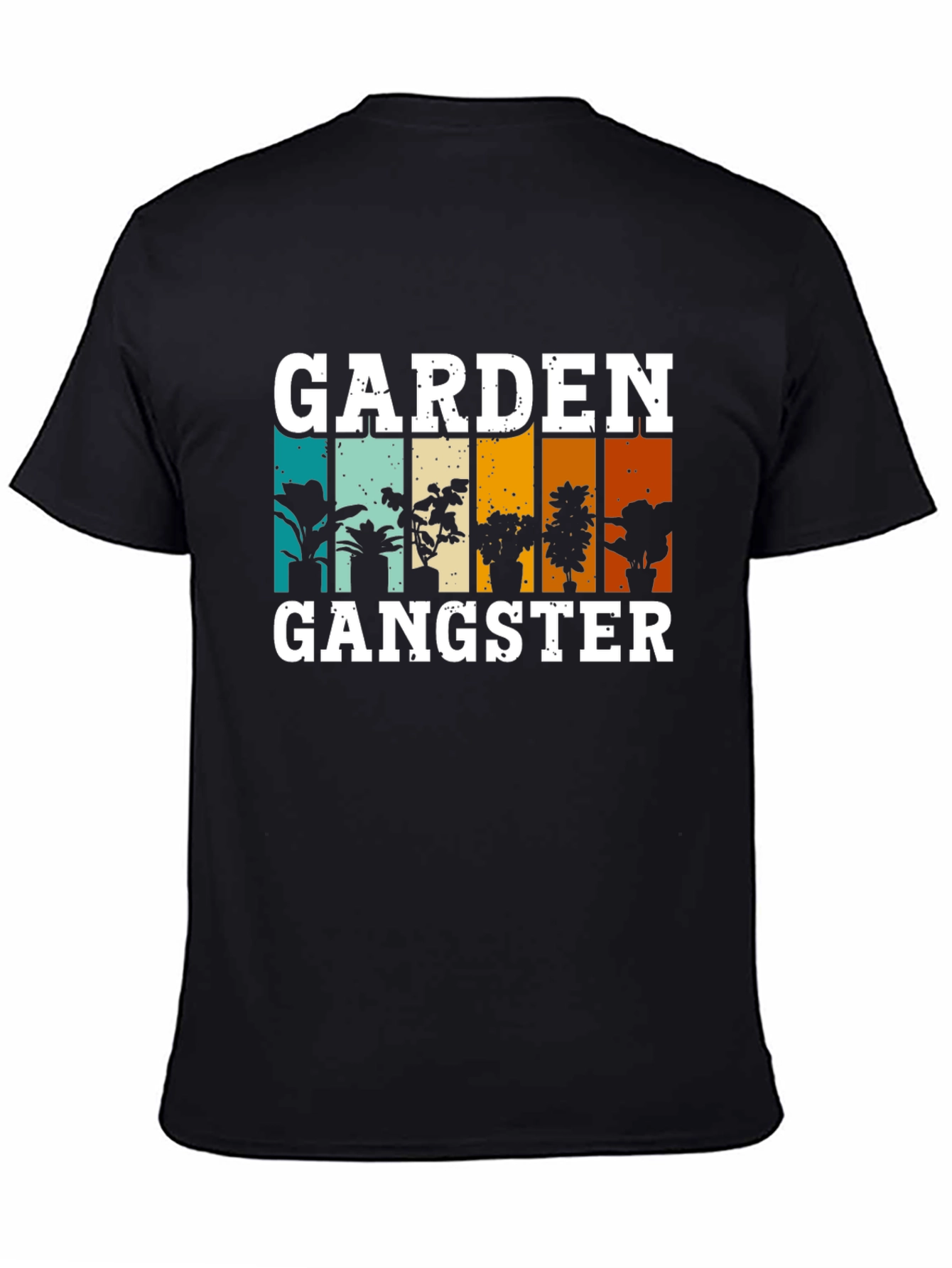 Black Garden Gangster T-Shirt - Plant Lover Tee view 4