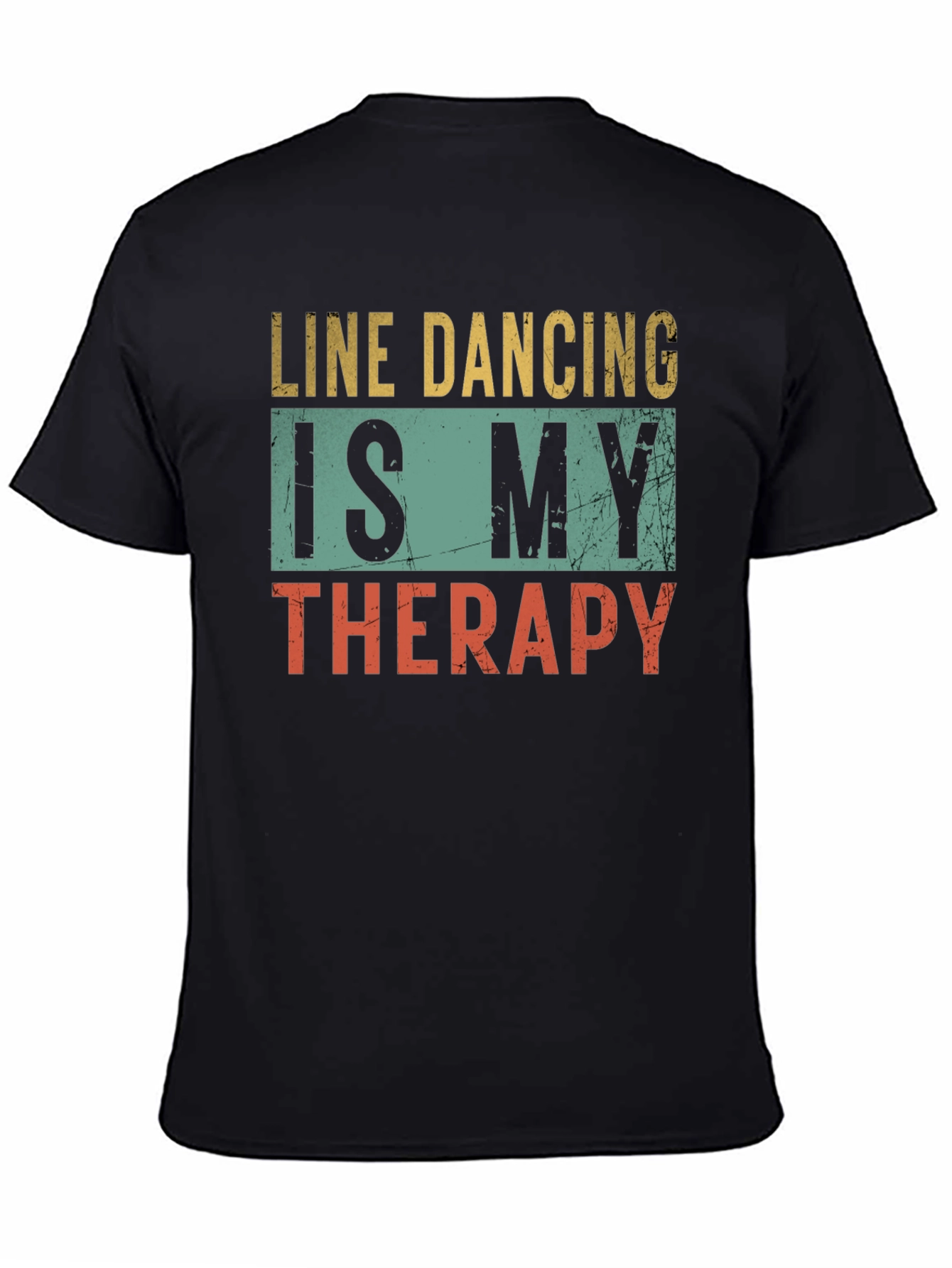 Black Line Dancing Therapy T-Shirt - Unique Design view 4