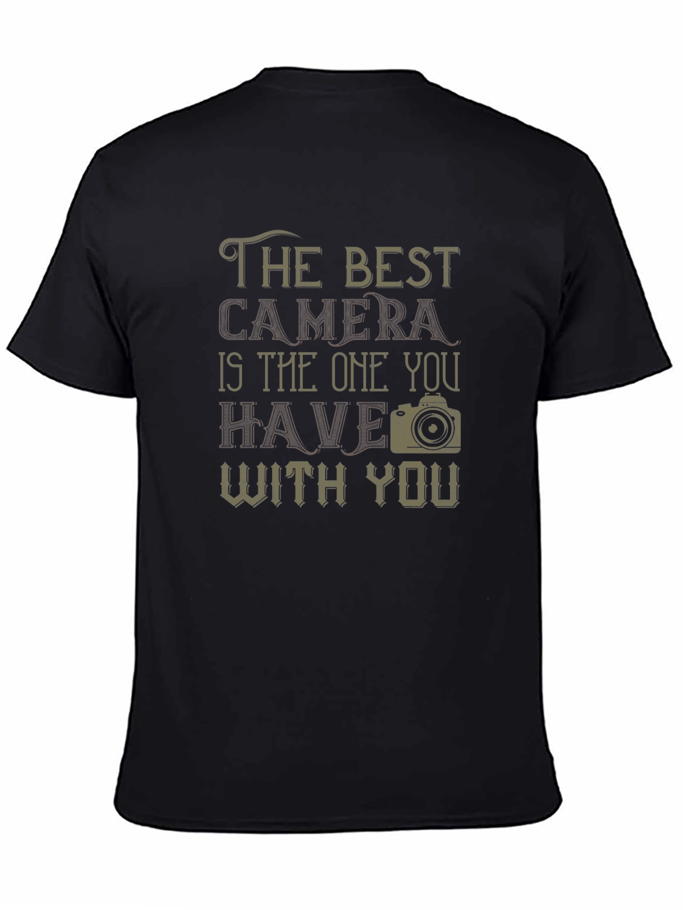 Black The Best Camera T-Shirt: Photographer Gift view 4