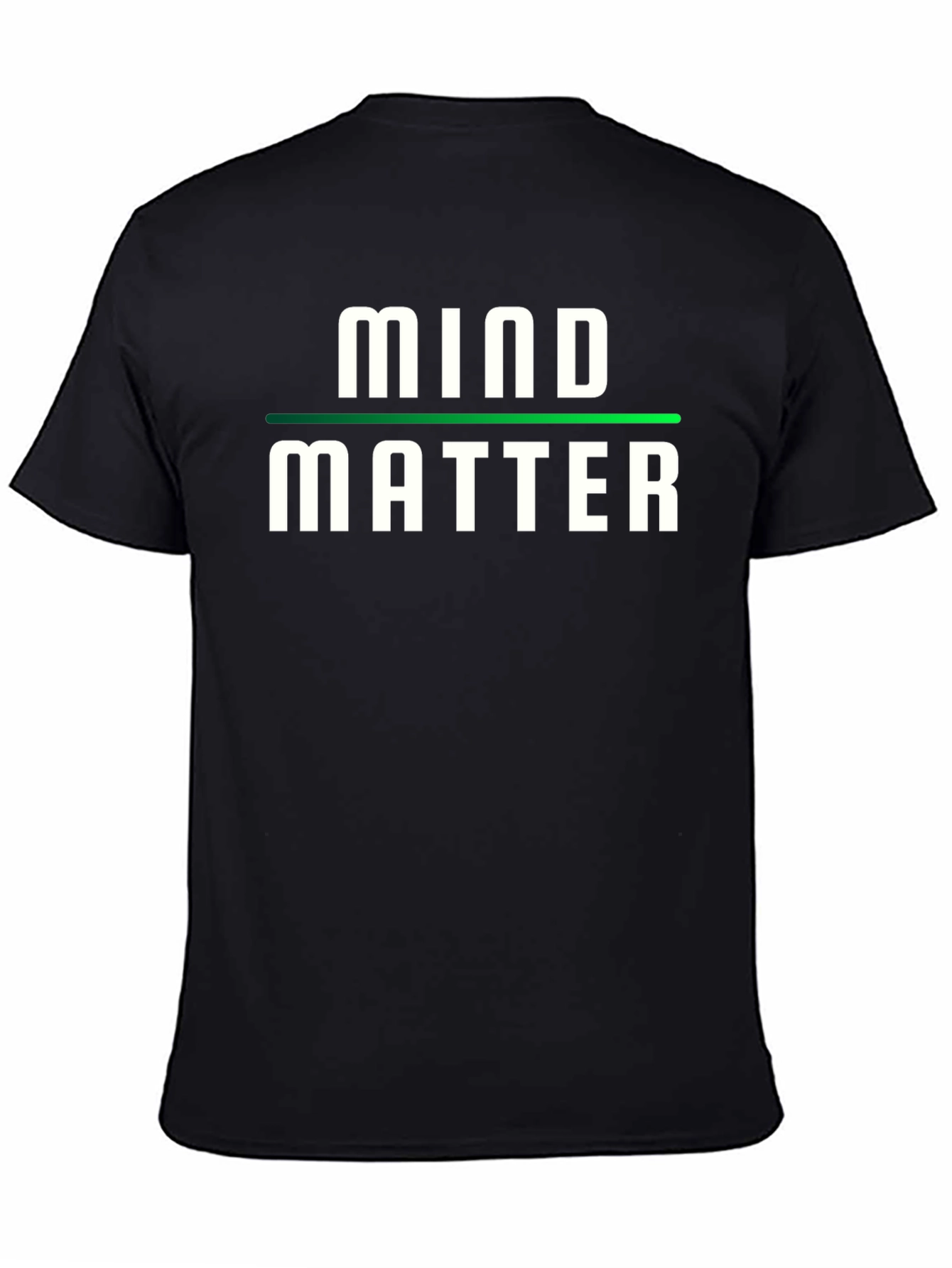 Black Mind Over Matter T-Shirt - Stylish Graphic Tee view 4