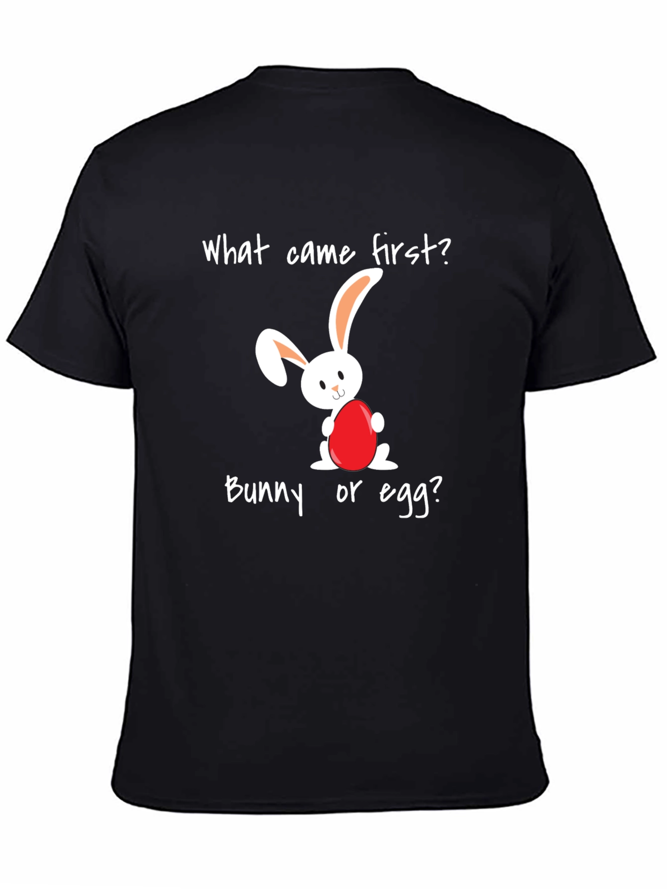 Black Bunny or Egg T-Shirt view 4