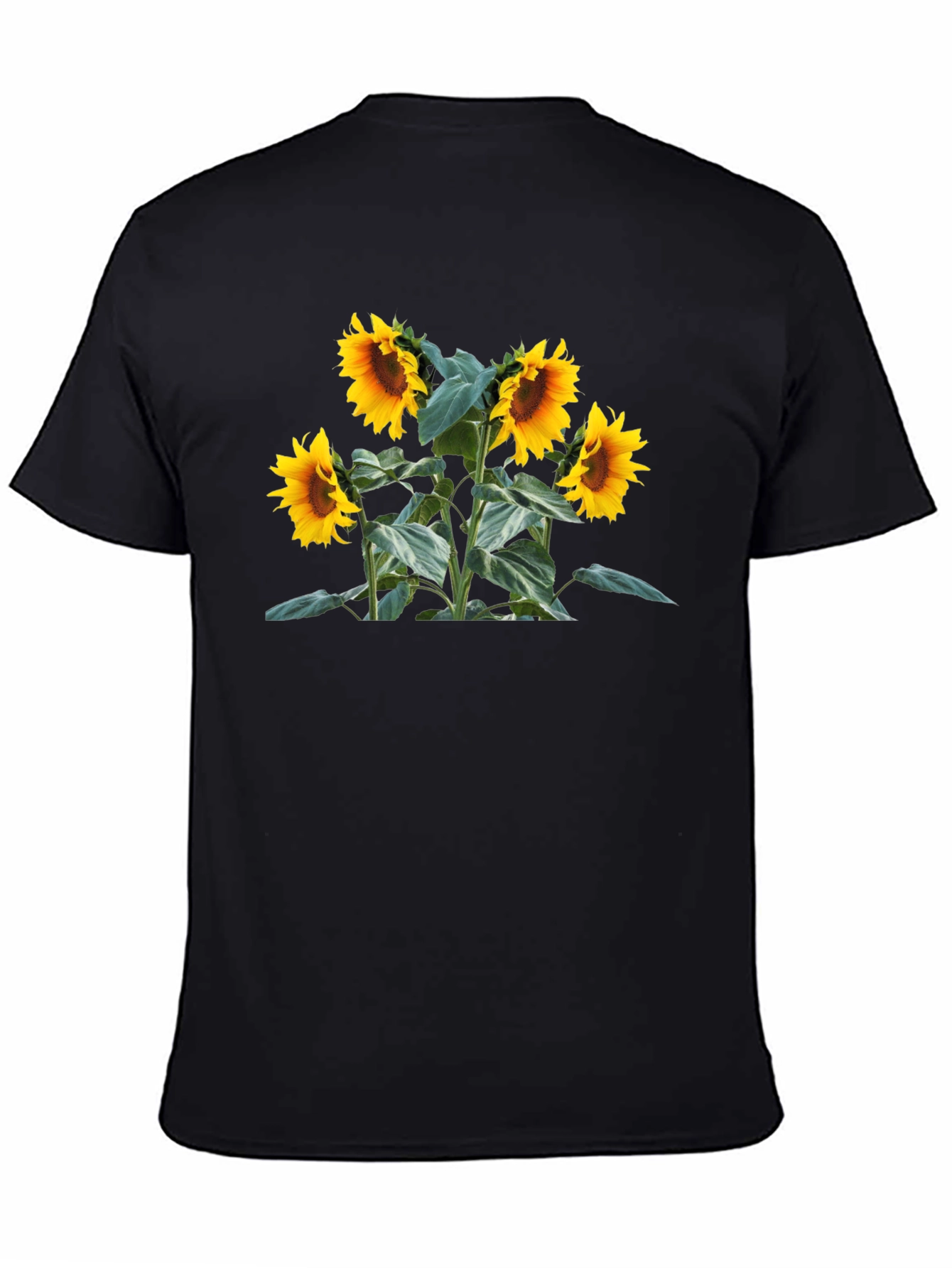 Black Sunflower Graphic T-Shirt view 4