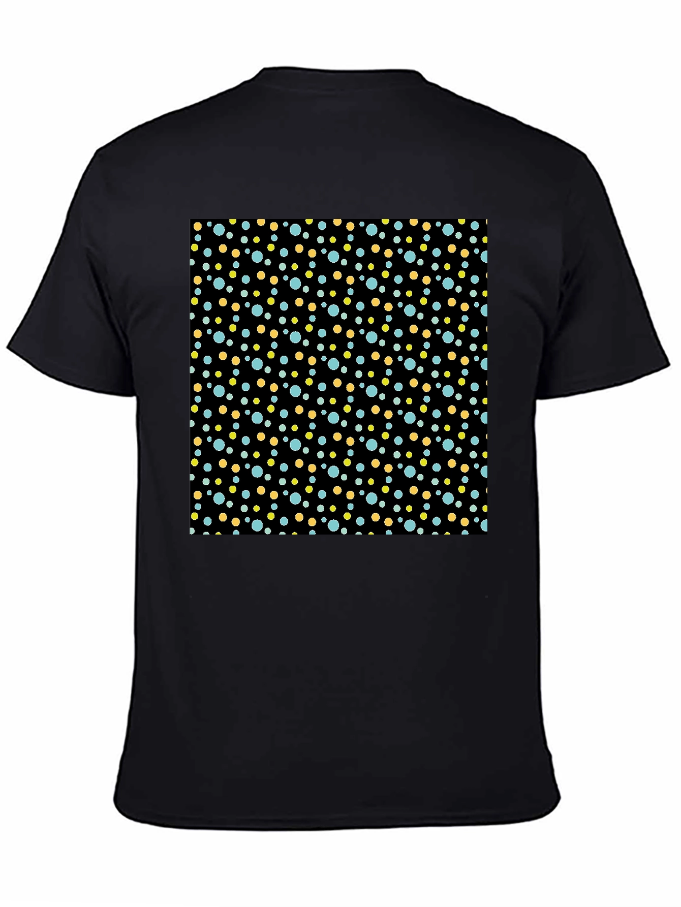 Black Retro Polka Dot T-Shirt - Classic Style view 4