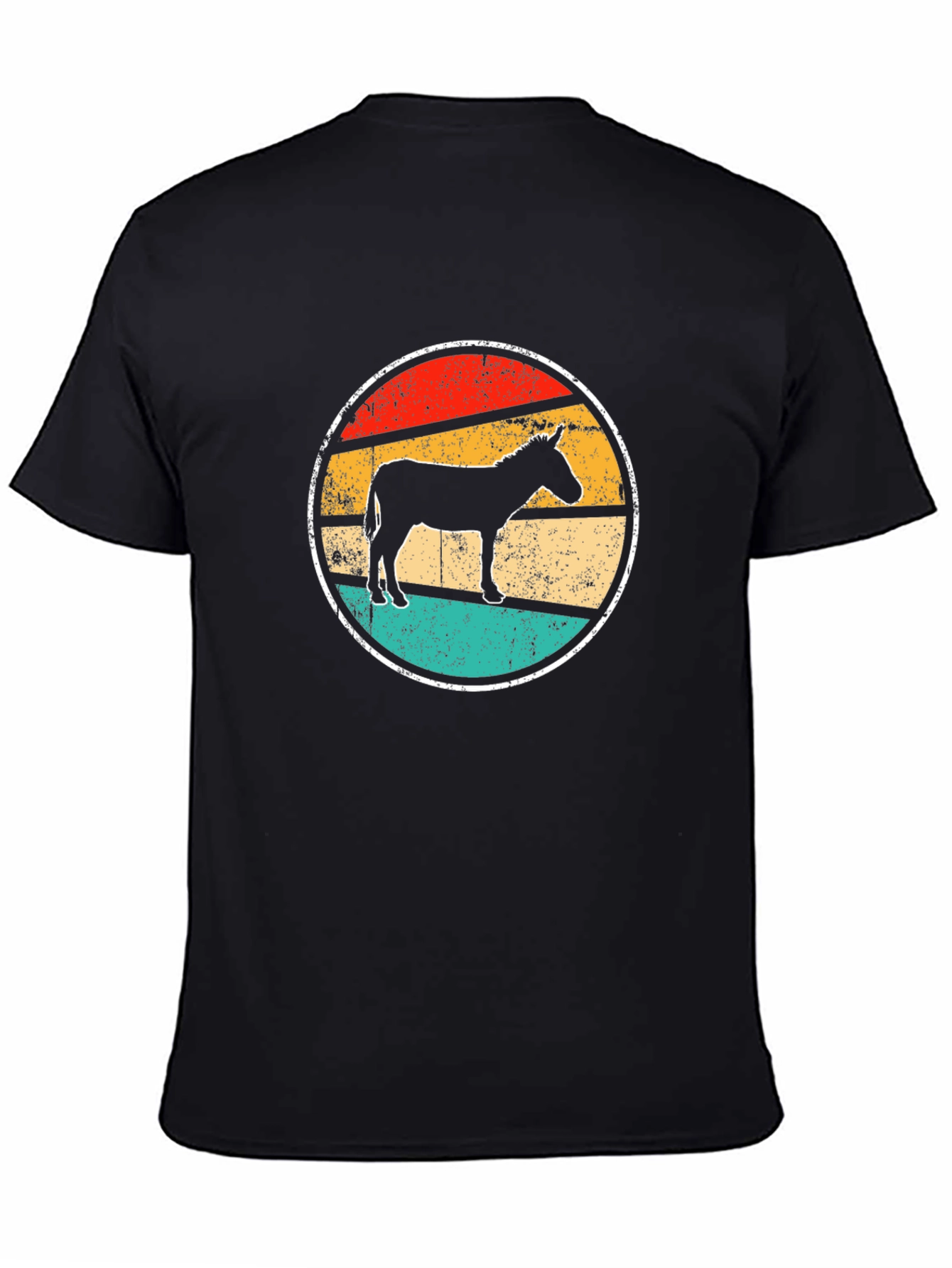Black Retro Donkey T-Shirt view 4