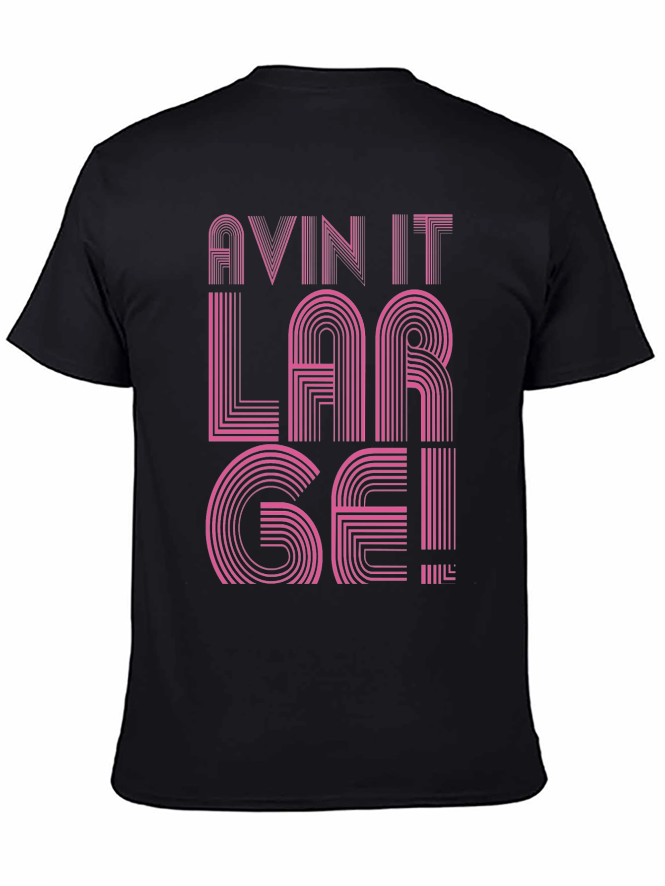 Black Avin It Large Graphic Tee - Black view 4